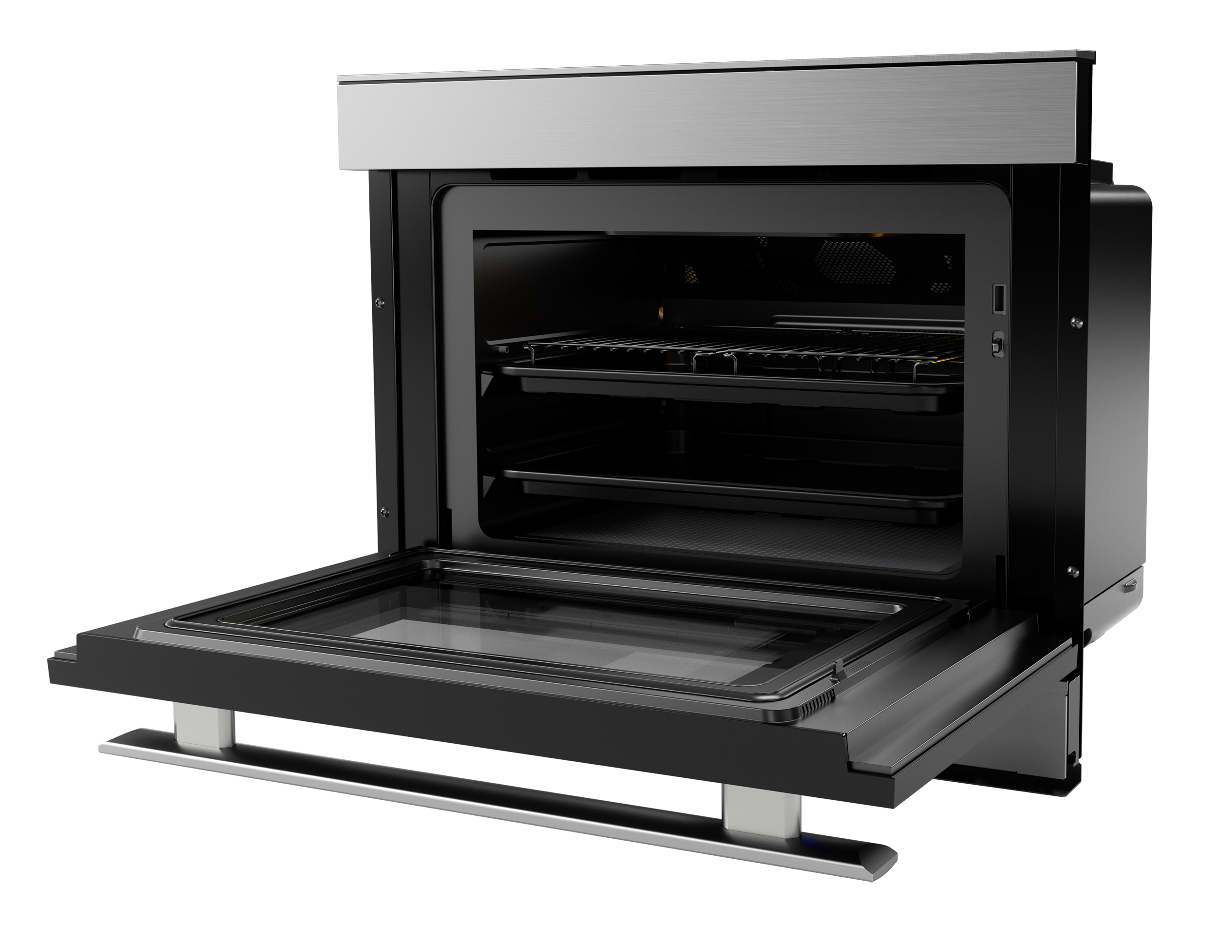 Smart Combi-Steam Oven (SSC2489GS) 3-Quarter-Left Open