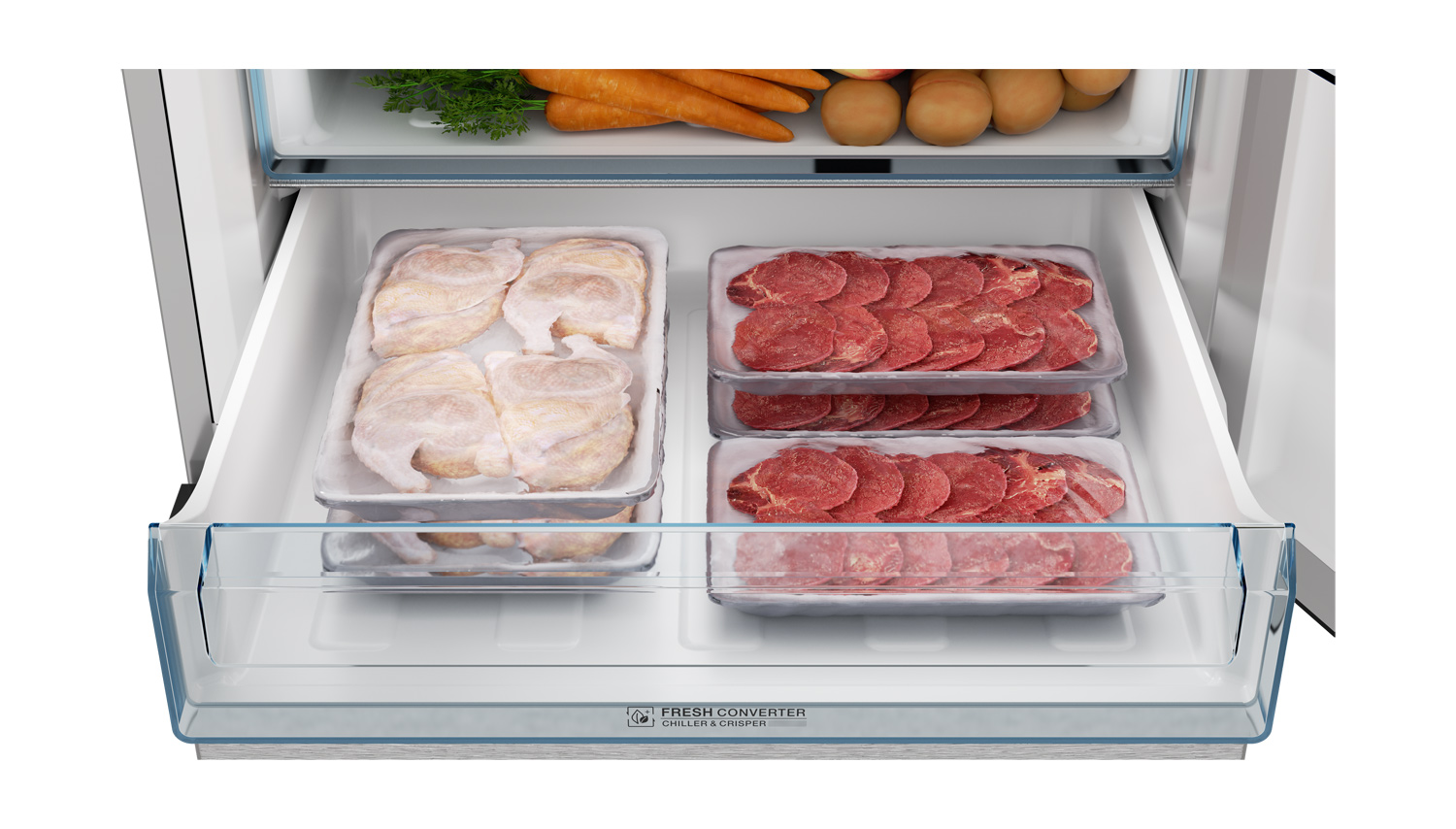 Sharp Bottom-Freezer Refrigerator (SJB1255GS) in. Counter-Depth 24