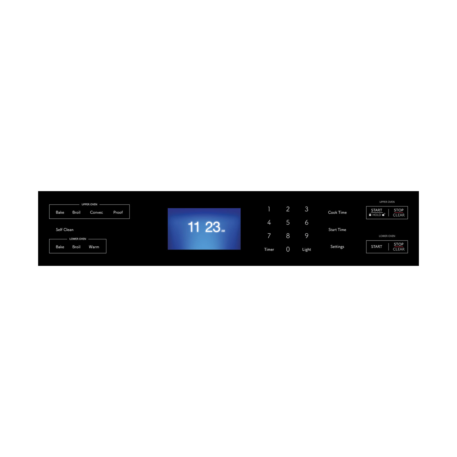 Sharp Built-In Double Wall Oven (SWB3062GS) Control Panel