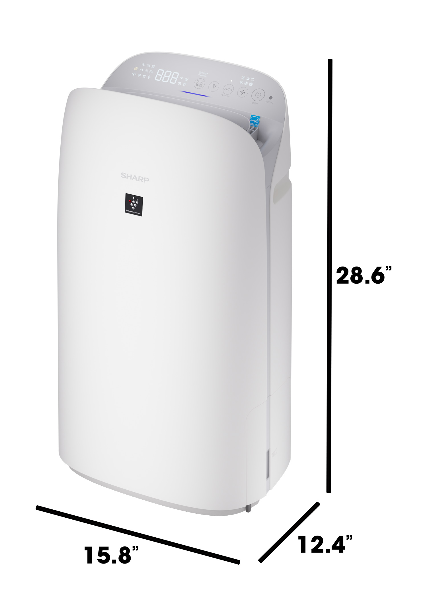 SHARP シャープPlasmacluster 加湿器 IB-HF6-P Large Room Smart Plasmacluster Ion Air Purifier (FXJ80UW)