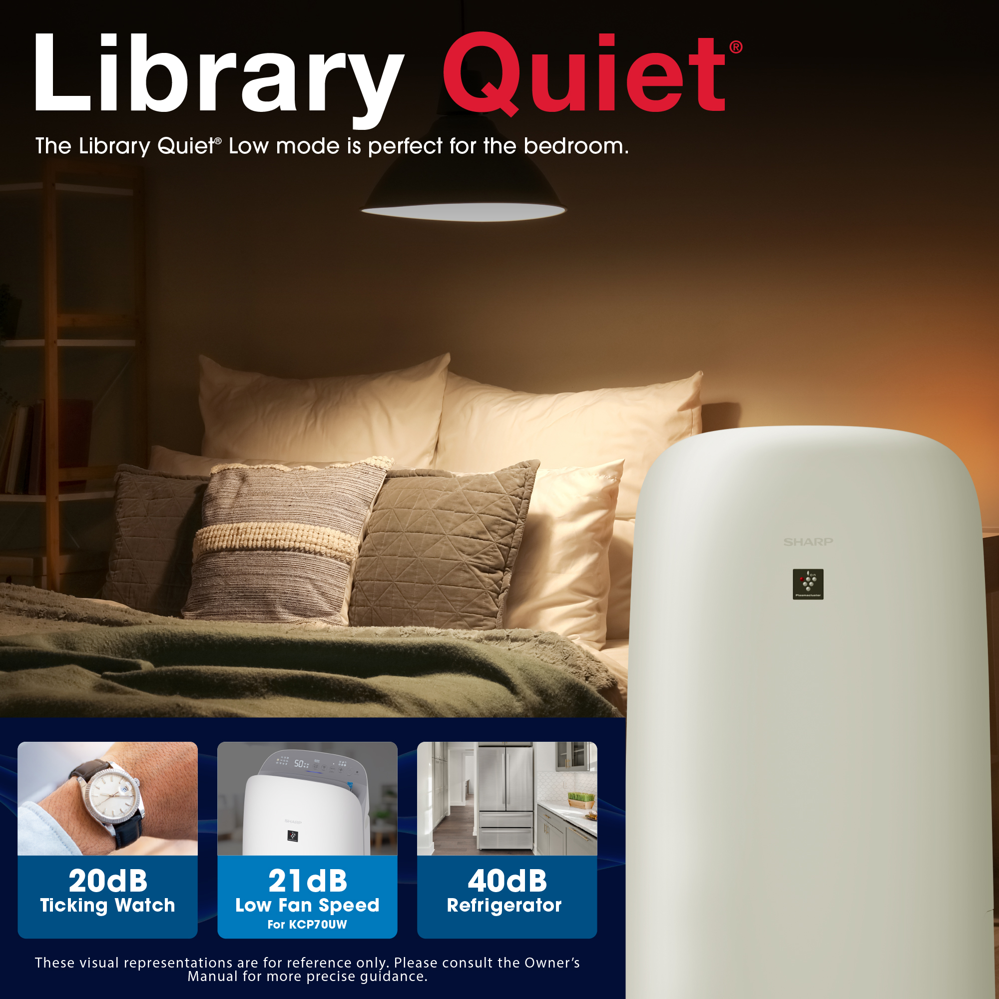 Sharp KCP70UW Smart Air Purifier and Humidifier For Large Rooms