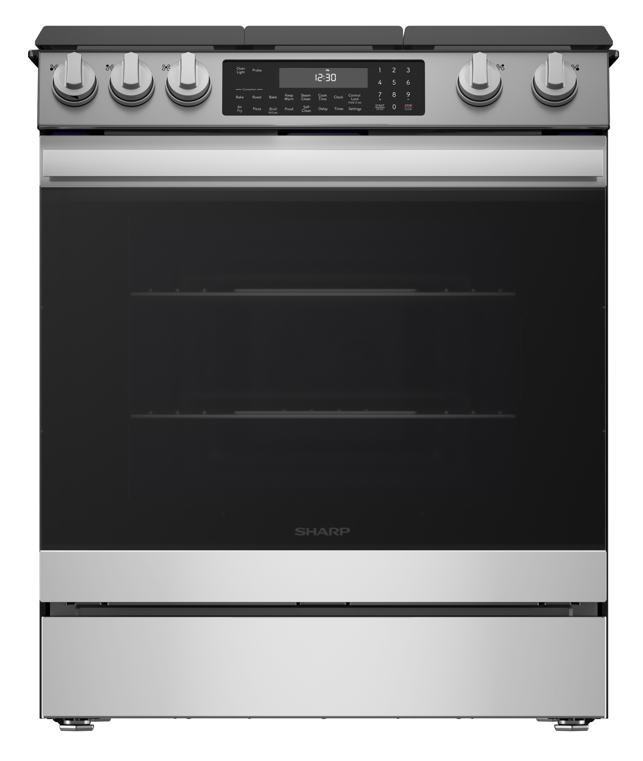 Slide-In Range with Air Fry (SSG3061JS) Head On