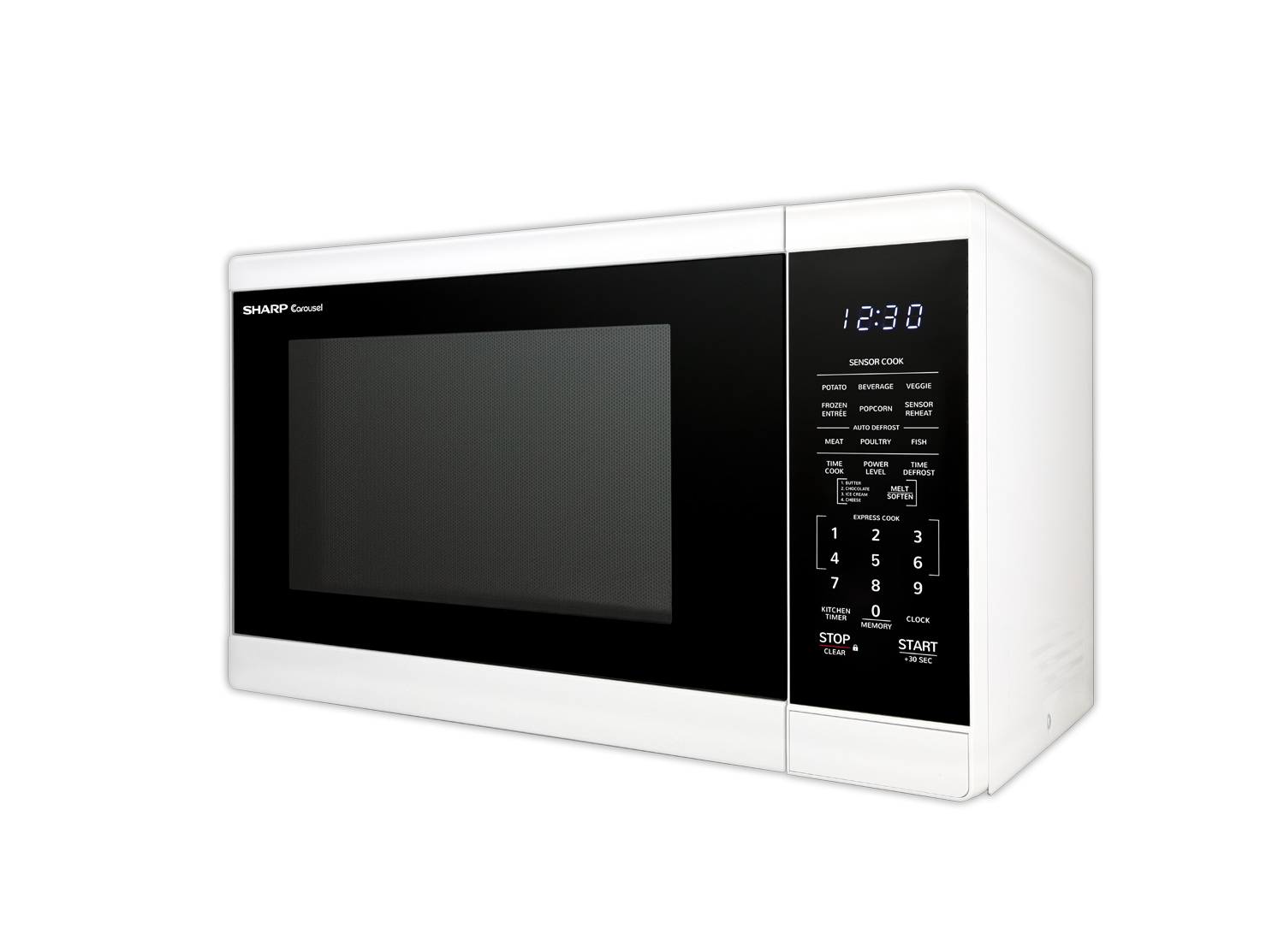 Sharp SMC1461HW 1.4 Cu ft. White Countertop Microwave Oven