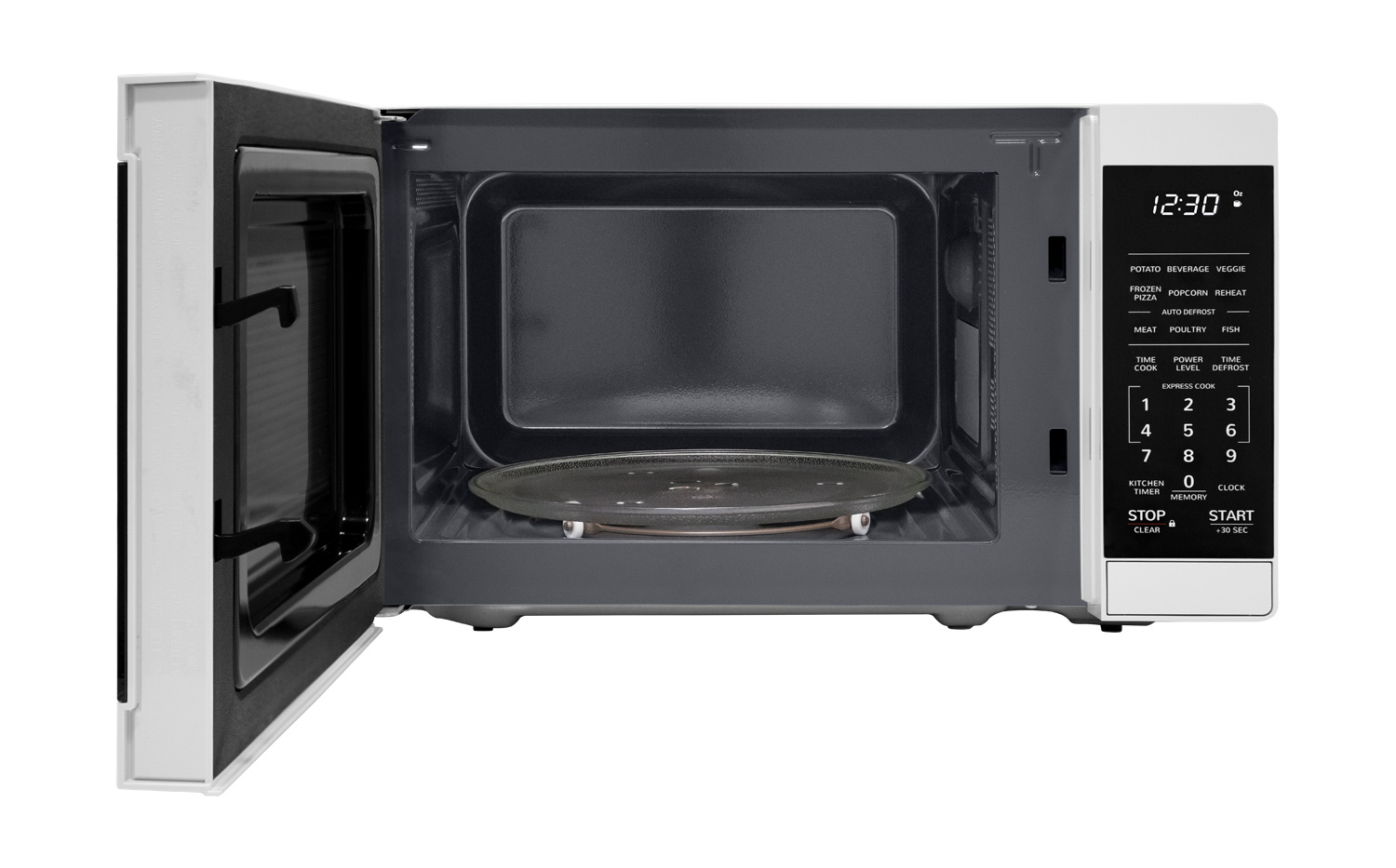 Sharp 0.7-cu ft 700-Watt Countertop Microwave (White) in the Countertop  Microwaves department at