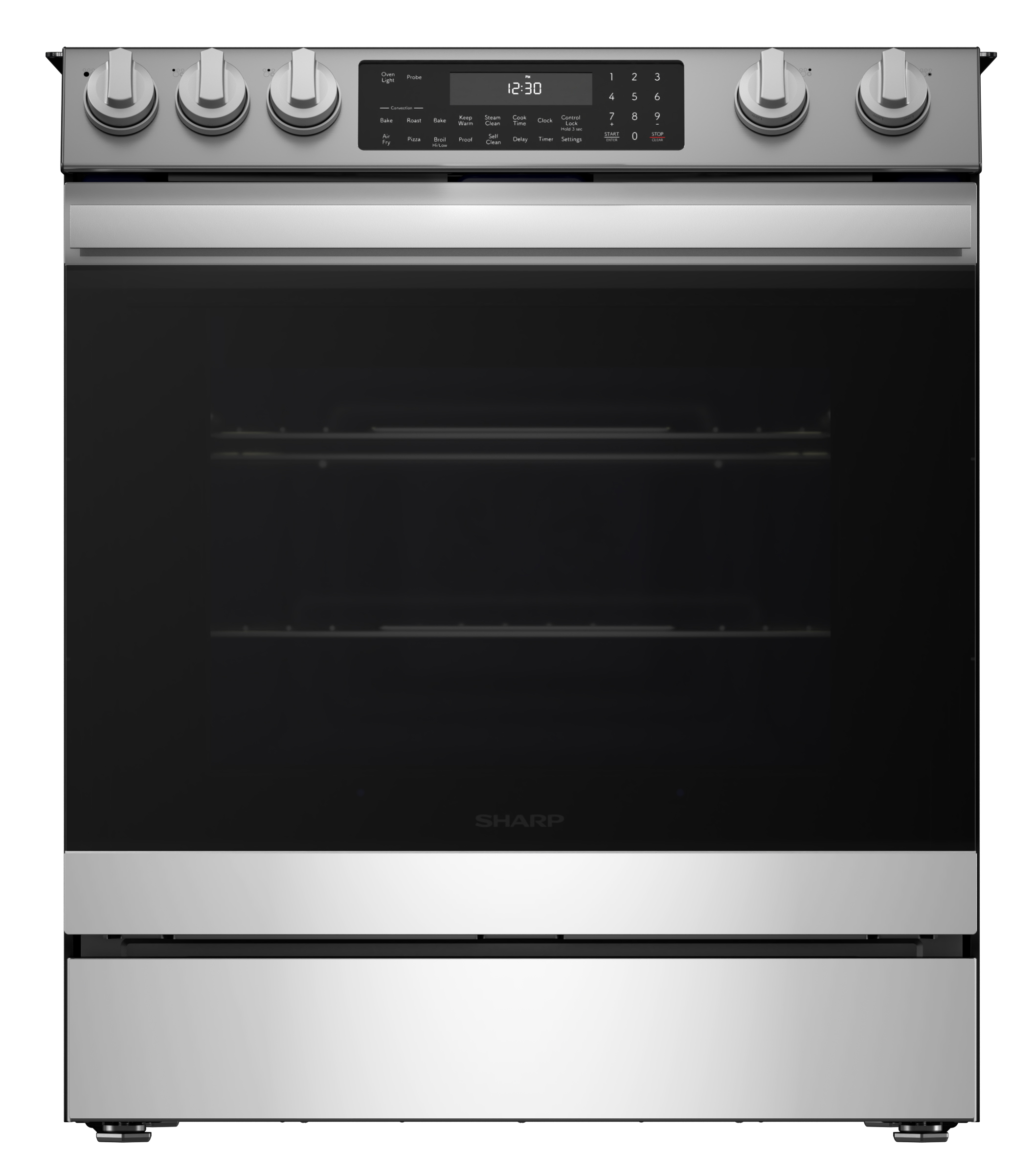 Slide-In Range with Air Fry (SSR3065JS) Head On