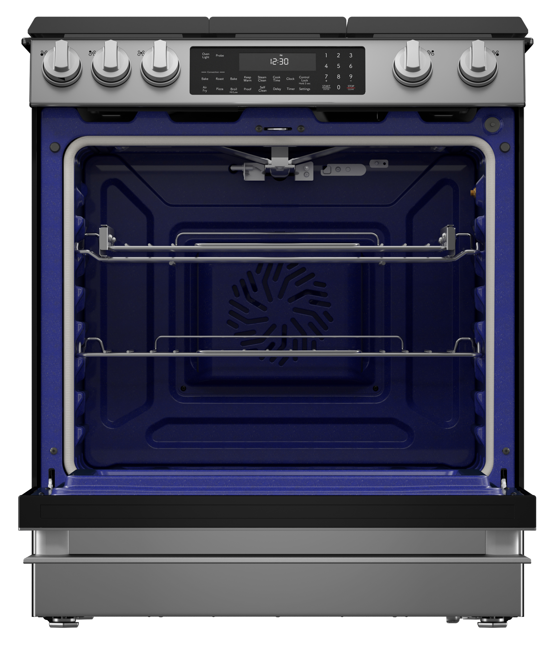 Slide-In Range with Air Fry (SSG3065JS) Head On Open