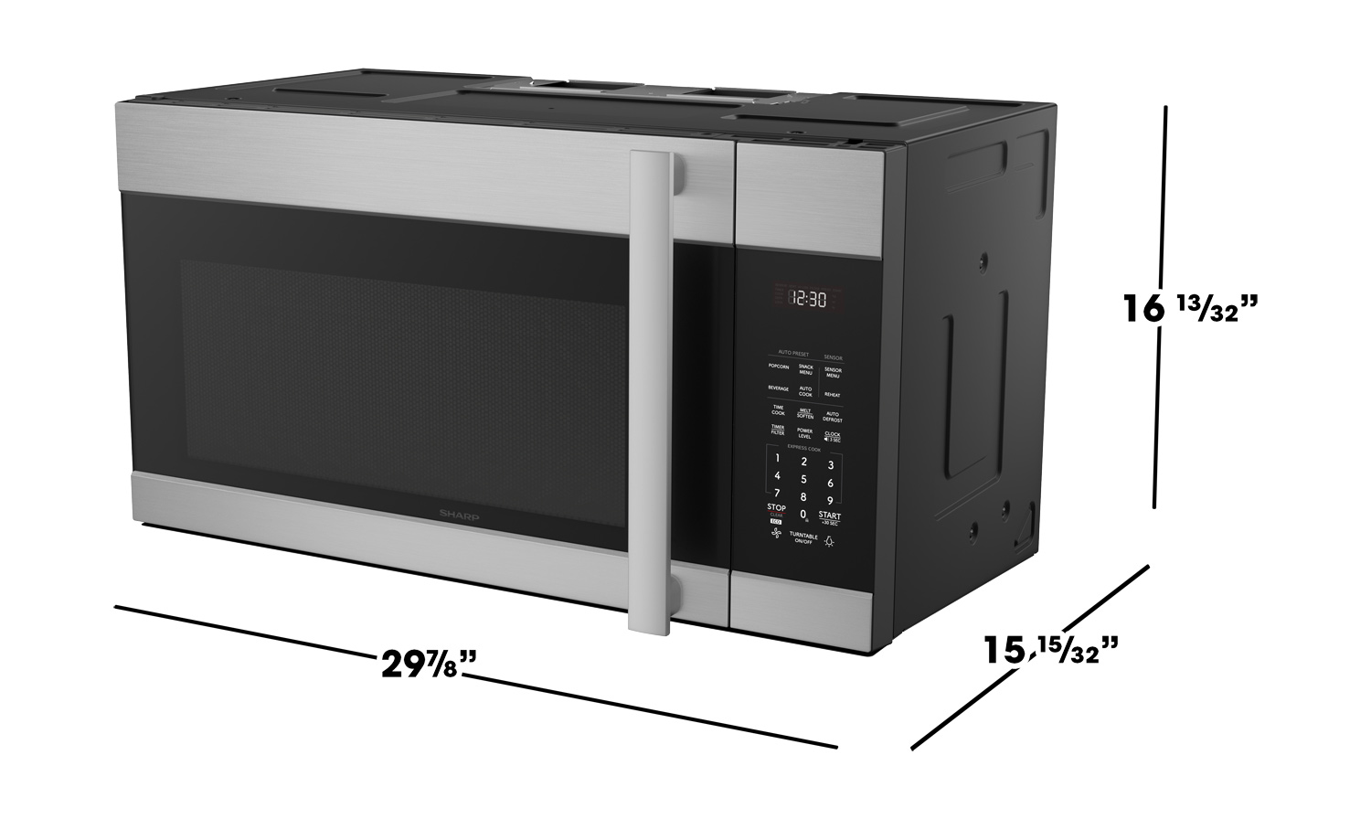 Over-the-Range Microwave with stainless steel cavity - 1.7 cu. ft.
