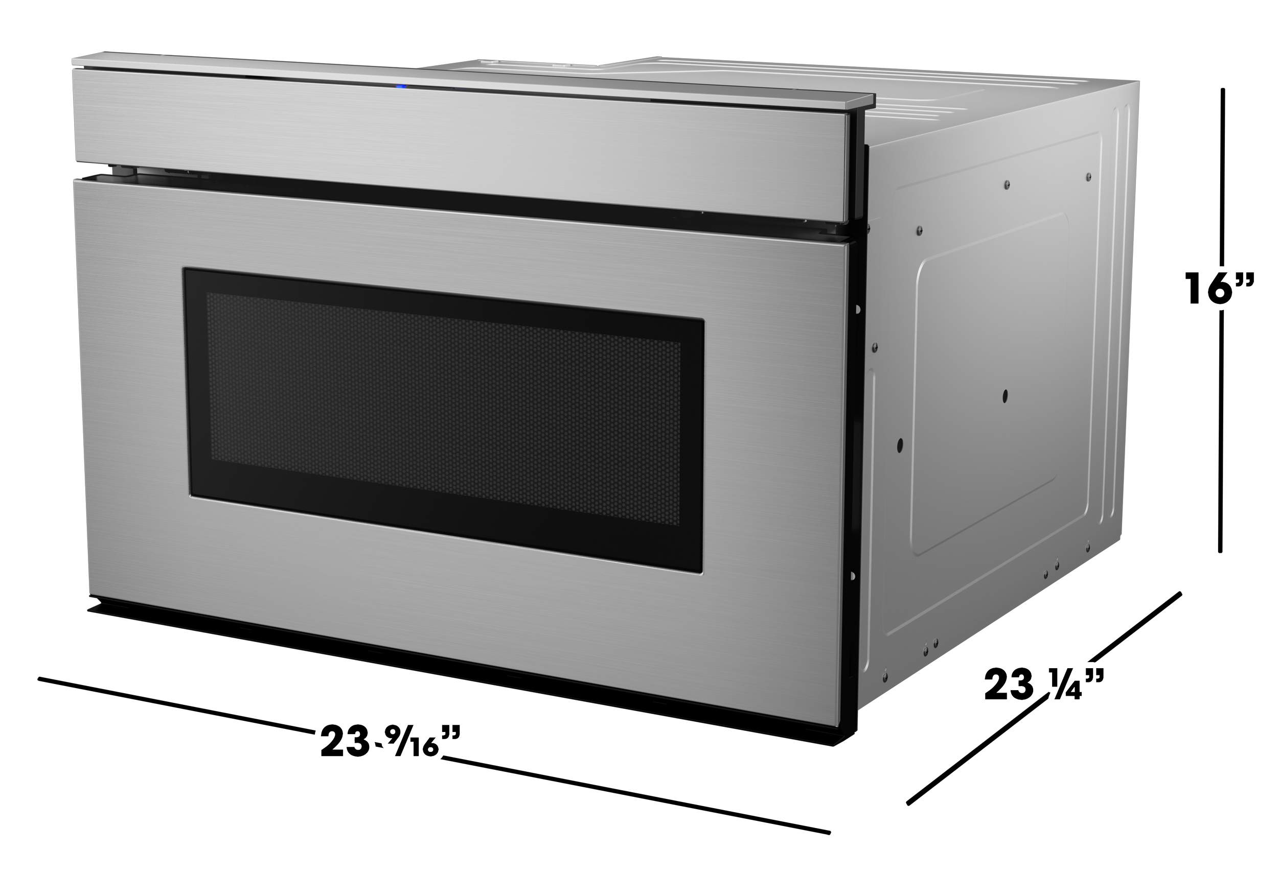 24 in. Smart Microwave Drawer Oven (SMD2479JS) Dimensions