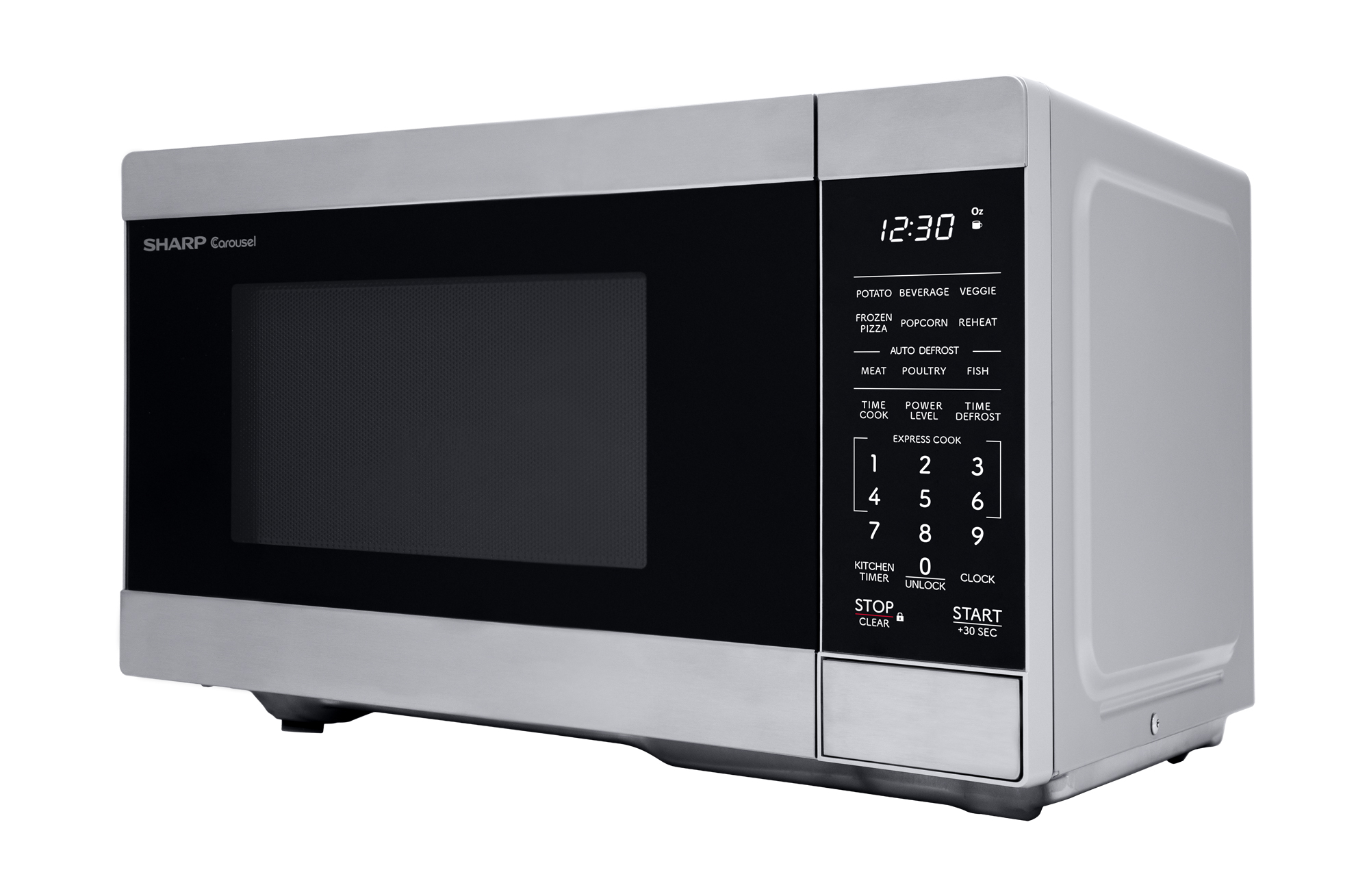 0.9 cu. ft. Carousel Countertop Microwave Oven (SMC0962KS) drama angle