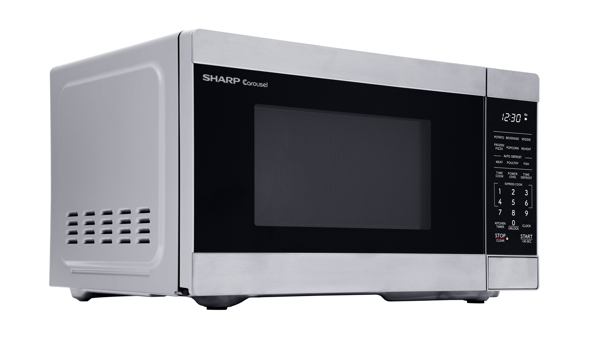 0.9 cu. ft. Carousel Countertop Microwave Oven (SMC0962KS) right angle