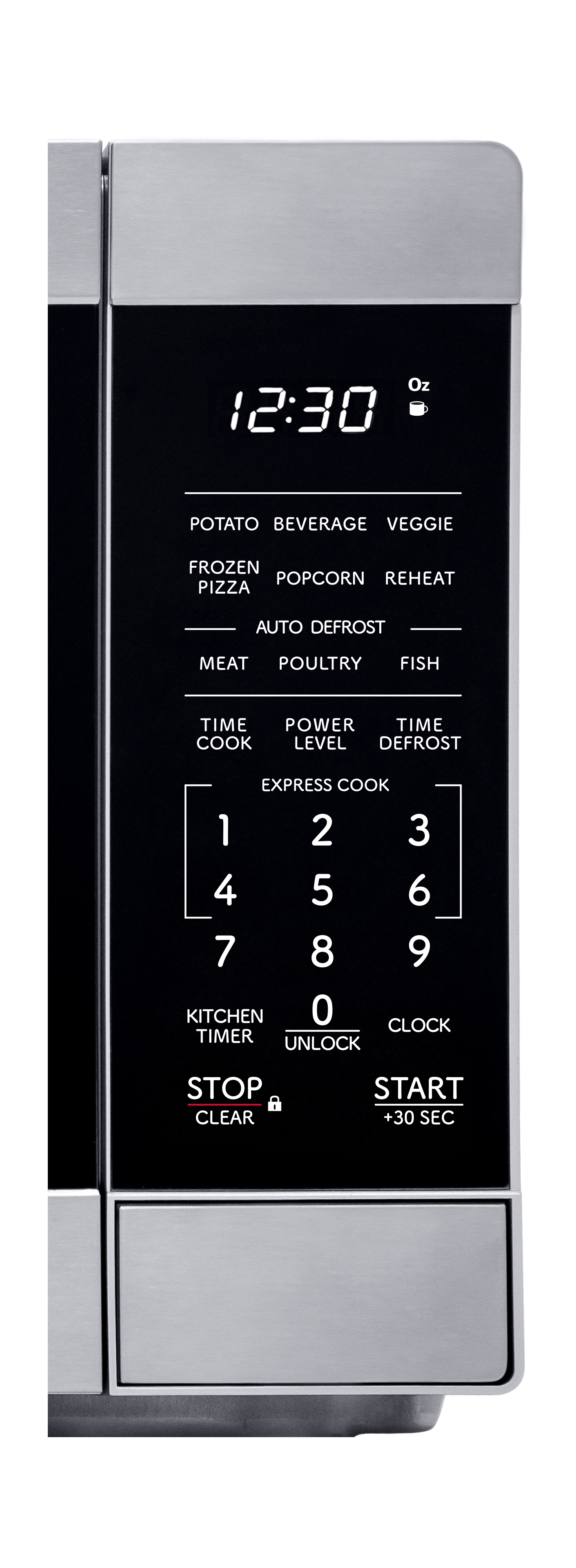 0.9 cu. ft. Carousel Countertop Microwave Oven (SMC0962KS) control panel