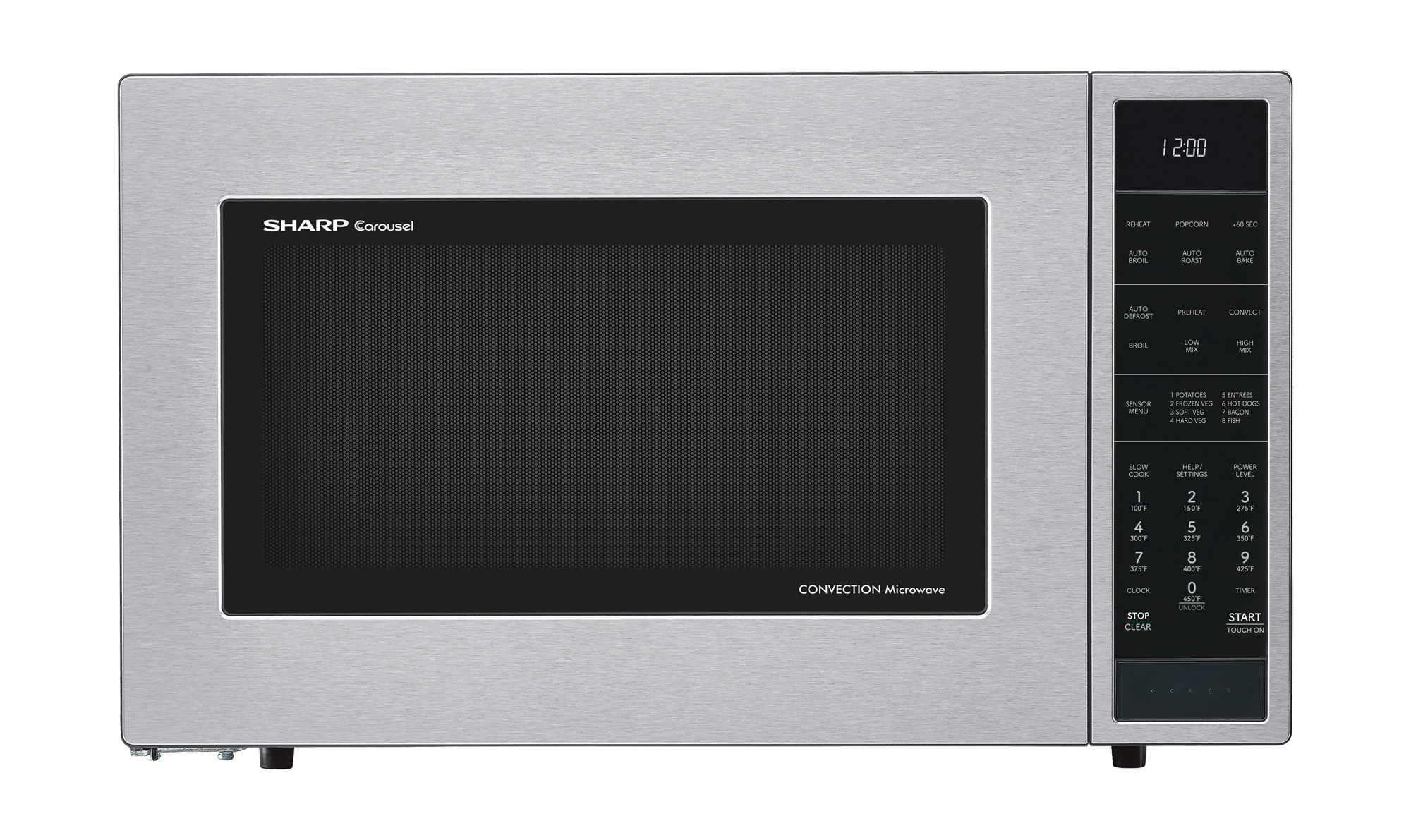 Sharp 1.5 cu. ft. 900W Stainless Steel Countertop Microwave Oven (SMC1585KS) head on