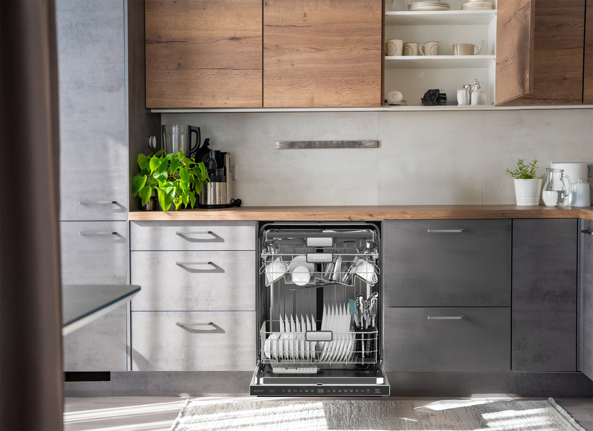 Sharp 24 in. Stainless Steel 47dB Dishwasher (SDW6726MS) lifestyle