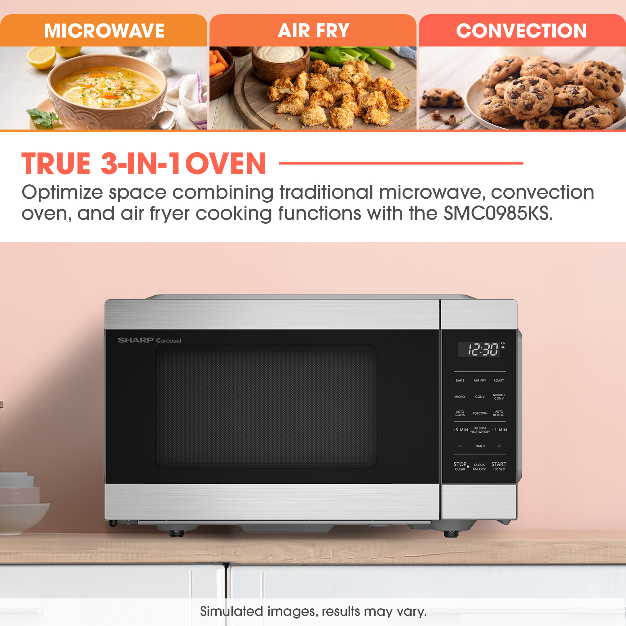 SMC0985KS 3 in 1 oven infographic