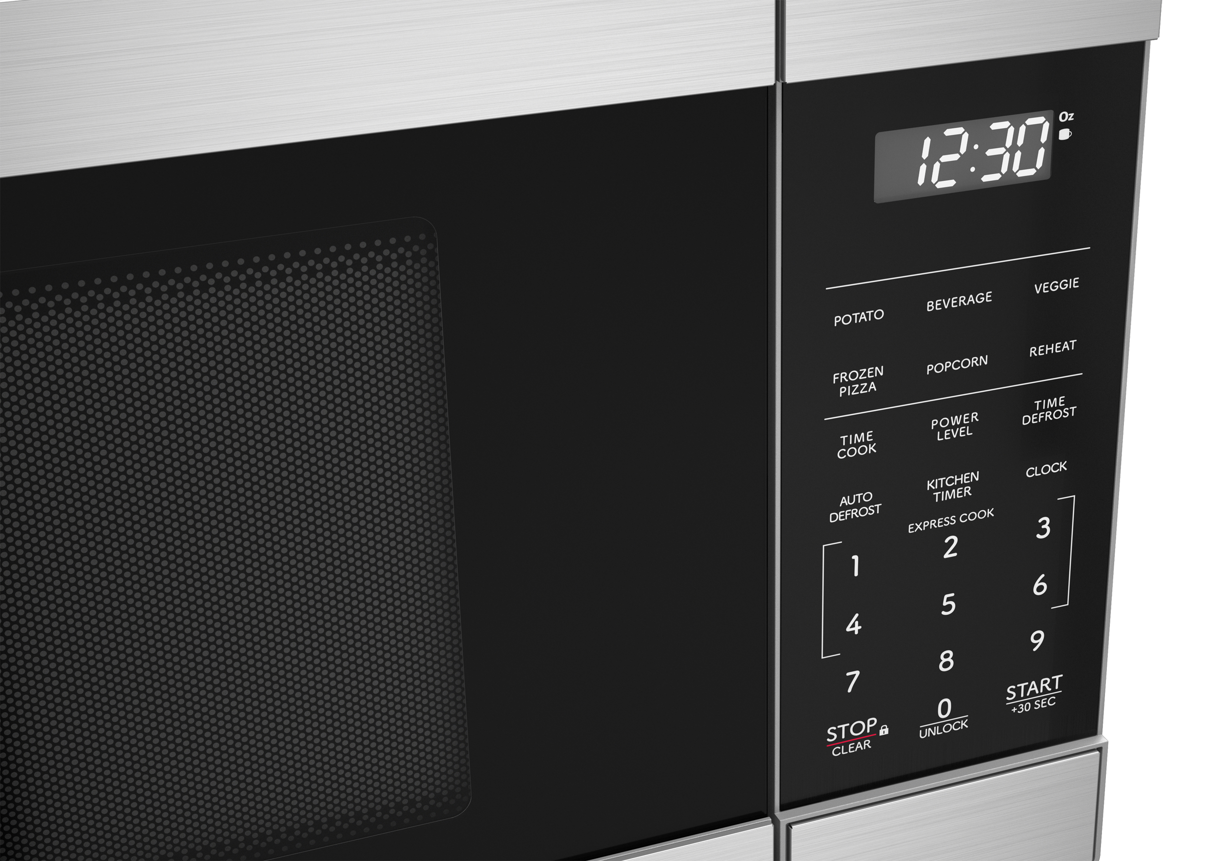 Sharp 1.1 cu. ft. 1100W Flatbed Countertop Microwave Oven with Inverter Technology (SMC1174KS)