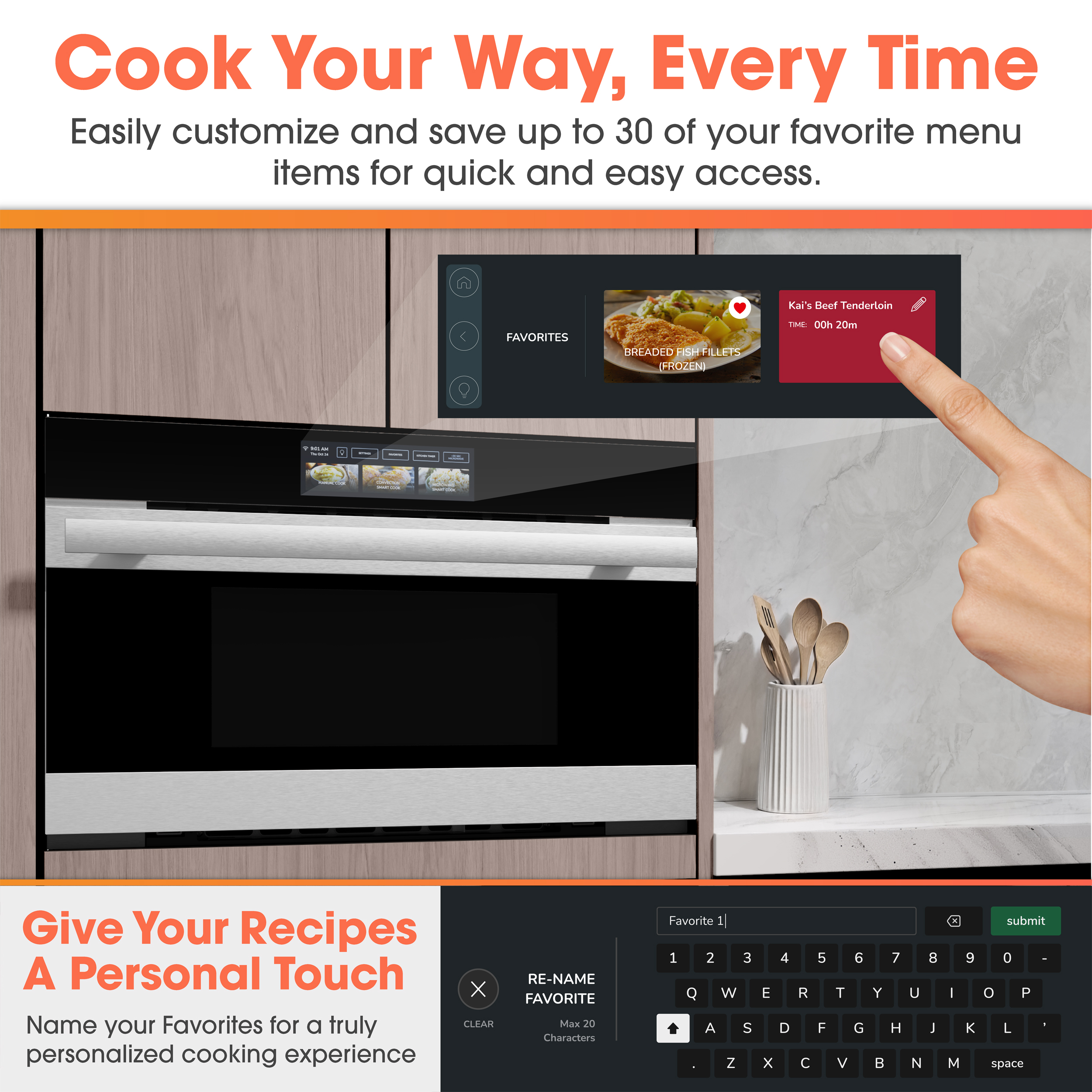 Sharp Celerity™ High-Speed Oven (SWA3099MS) Cook your way every time infographic