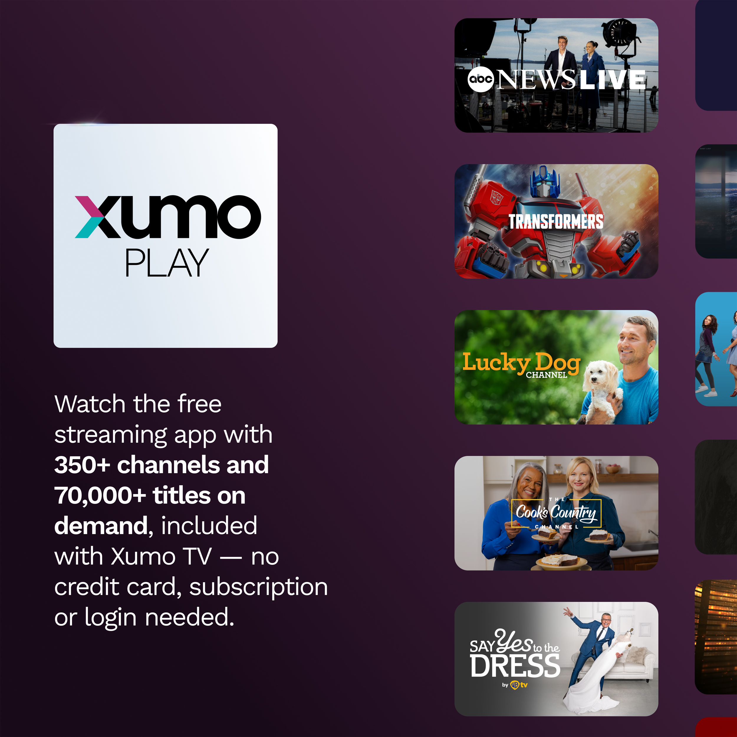 Sharp AQUOS QLED 75” Class (74.5” Diag.) 4K Ultra HD Smart TV (4T-C75HP7050U) Xumo Play Infographic