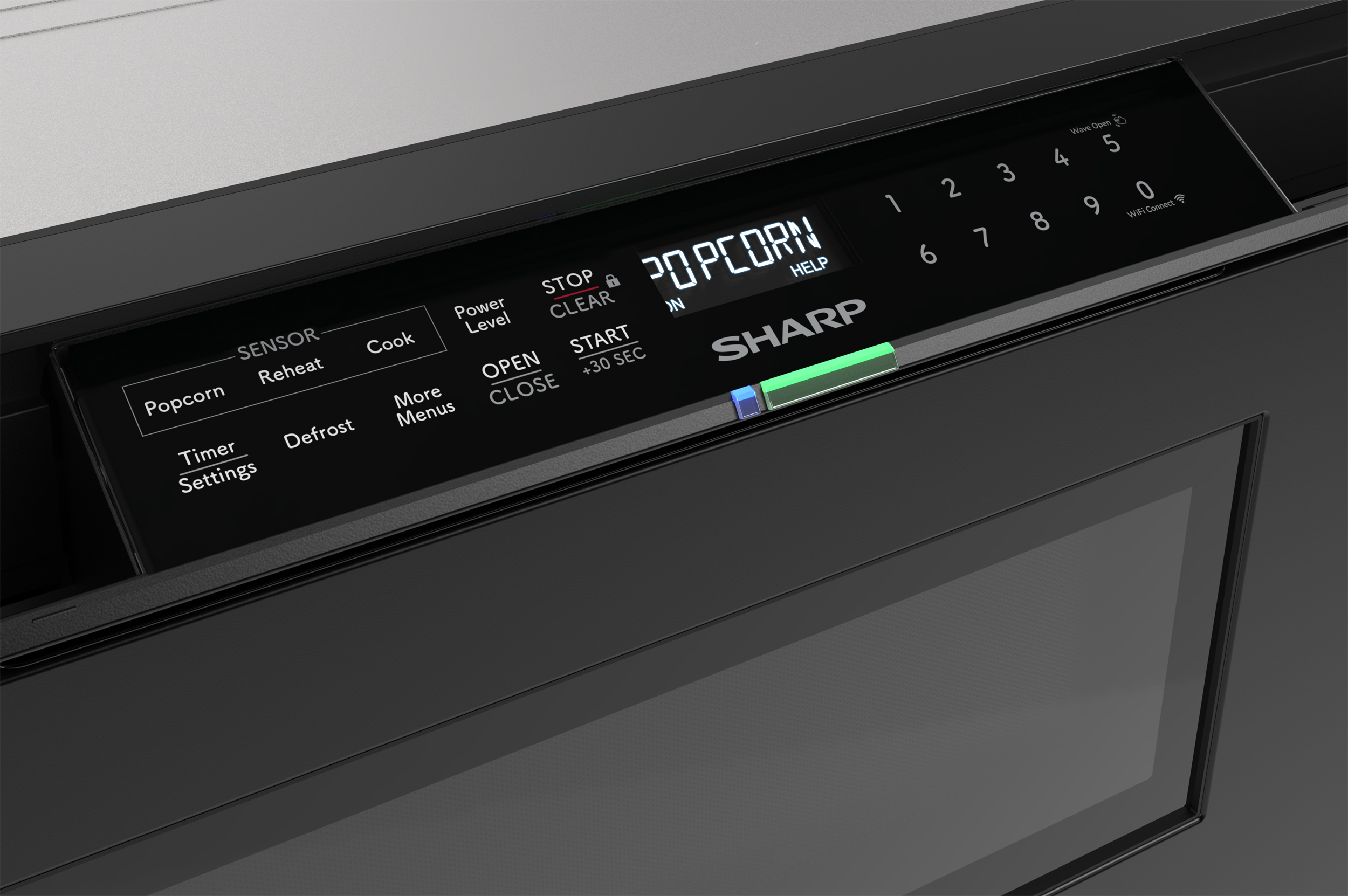 24 in. Smart Microwave Drawer Oven (SMD2479MB) Control Panel Active