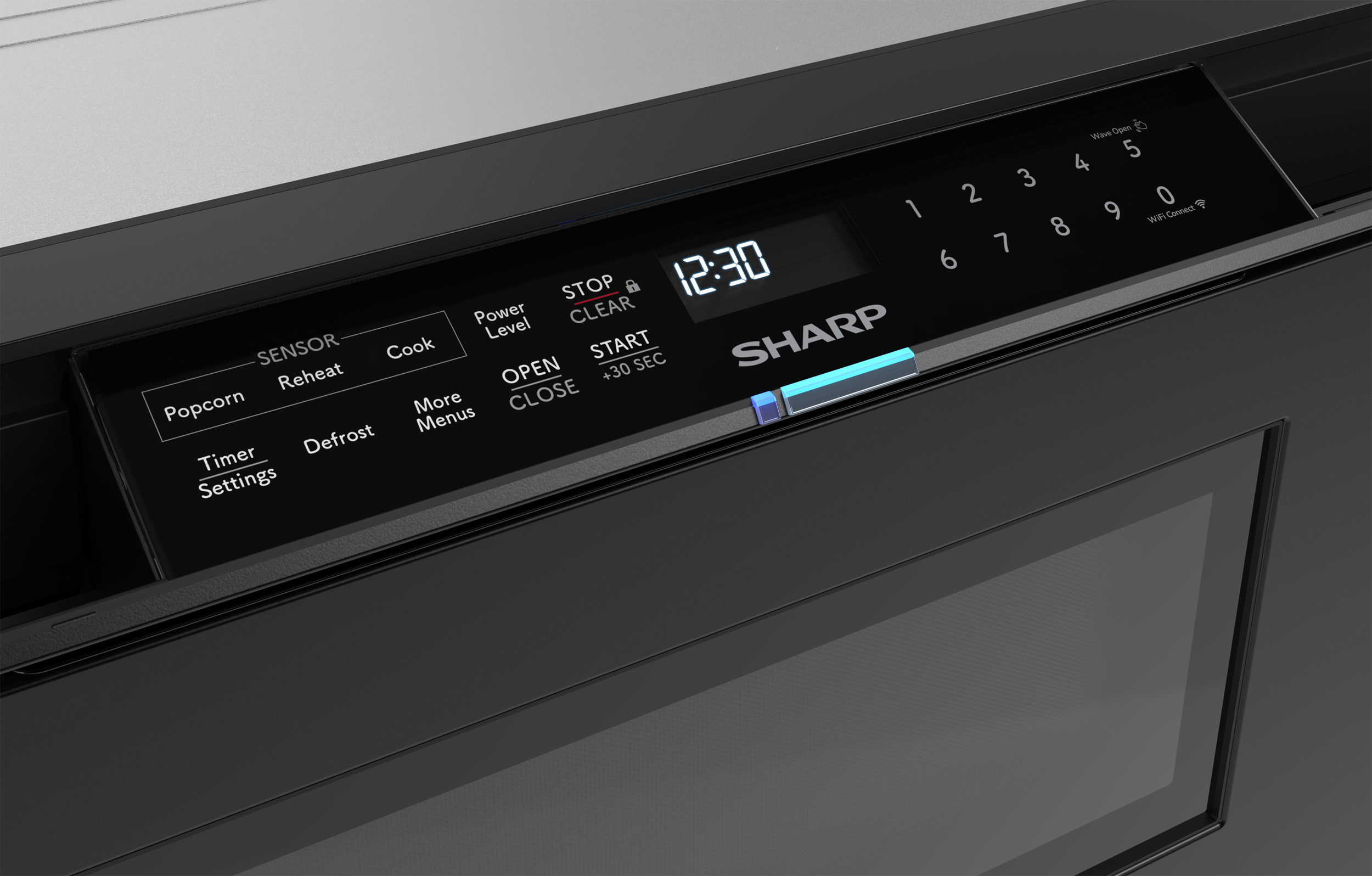 24 in. Smart Microwave Drawer Oven (SMD2479MB) Control Panel