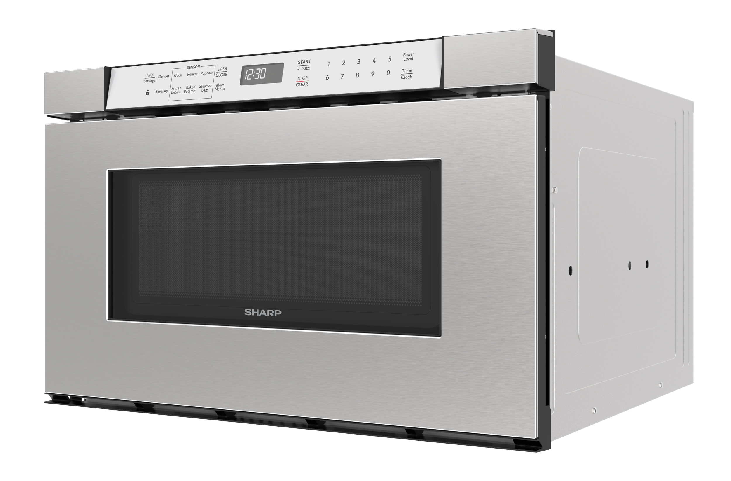 24 in. Built-In Stainless Steel Microwave Drawer Oven (SMD2430MS) 3 quarter left