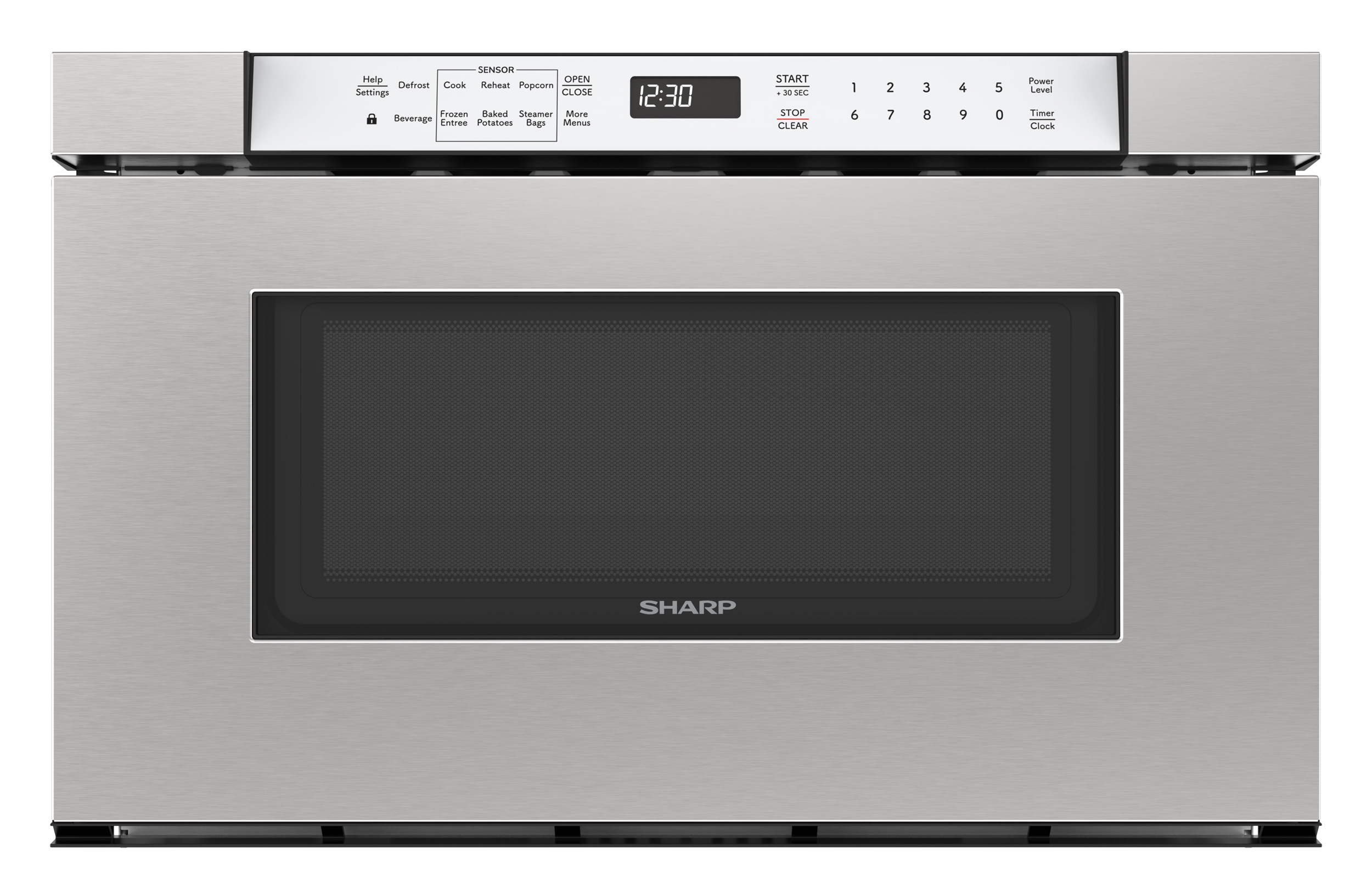 24 in. Built-In Stainless Steel Microwave Drawer Oven (SMD2430MS) Head on