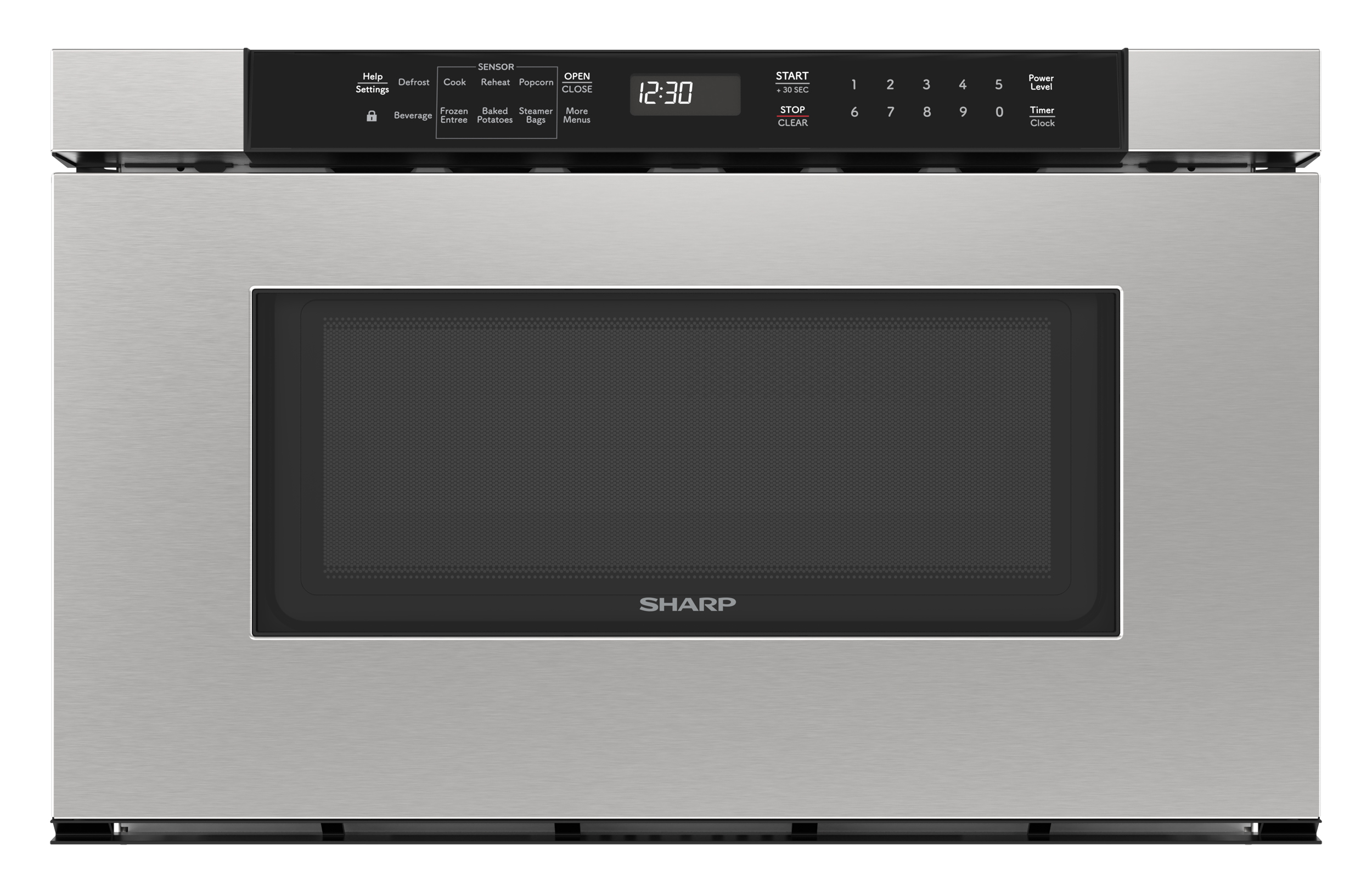 24 in. Built-In Stainless Steel Microwave Drawer Oven (SMD2420MS) Head on