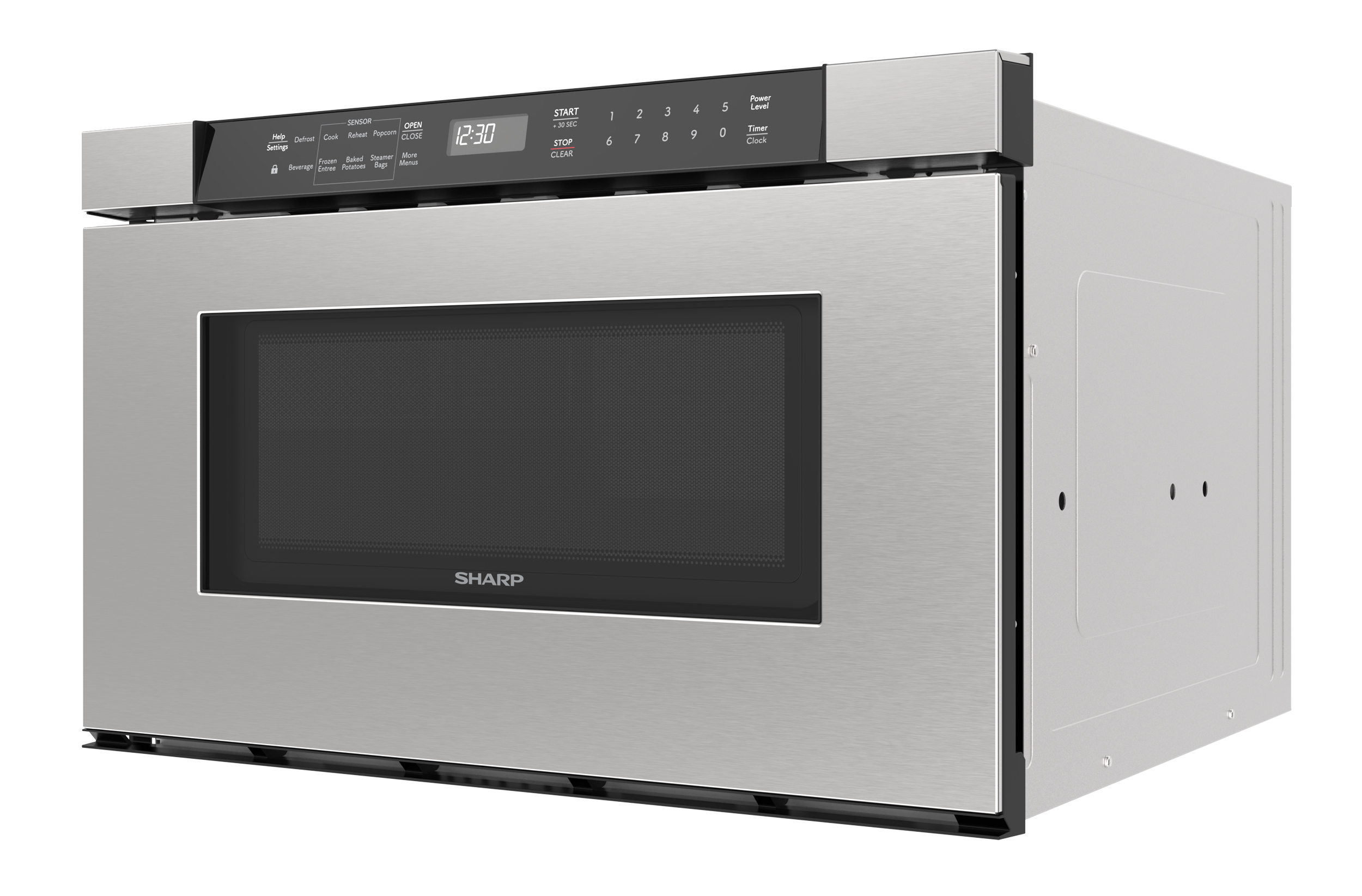 24 in. Built-In Stainless Steel Microwave Drawer Oven (SMD2420MS) 3 quarter left