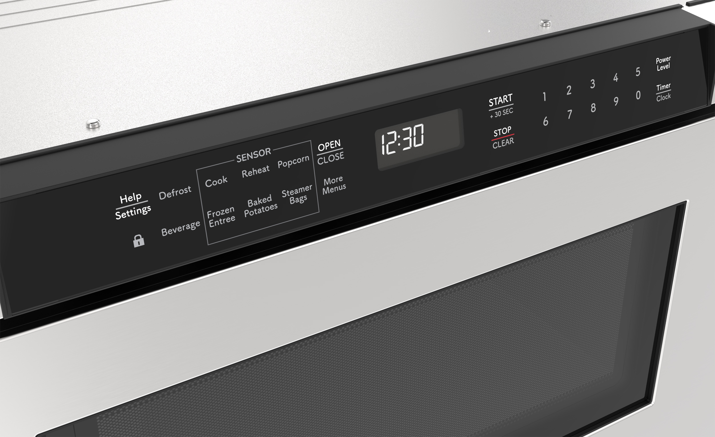 24 in. Built-In Stainless Steel Microwave Drawer Oven (SMD2420MS) Control panel