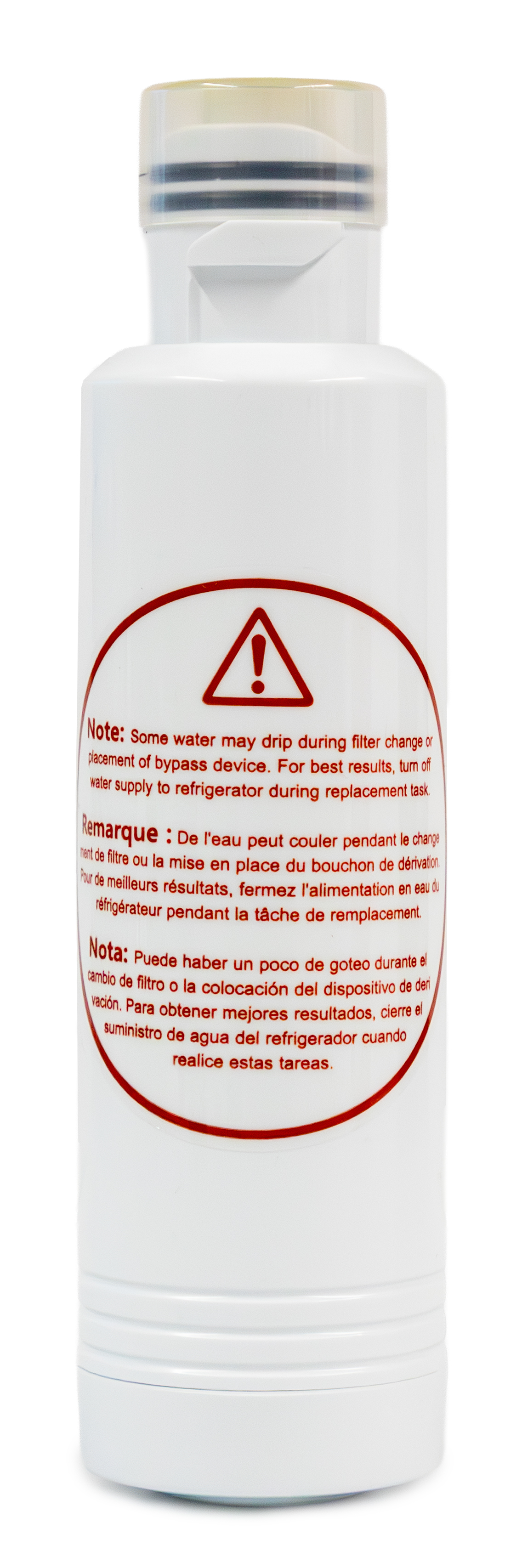 Replacement Water Filter for Sharp SJG2254FS Refrigerator (SJWF250) Back of Filter