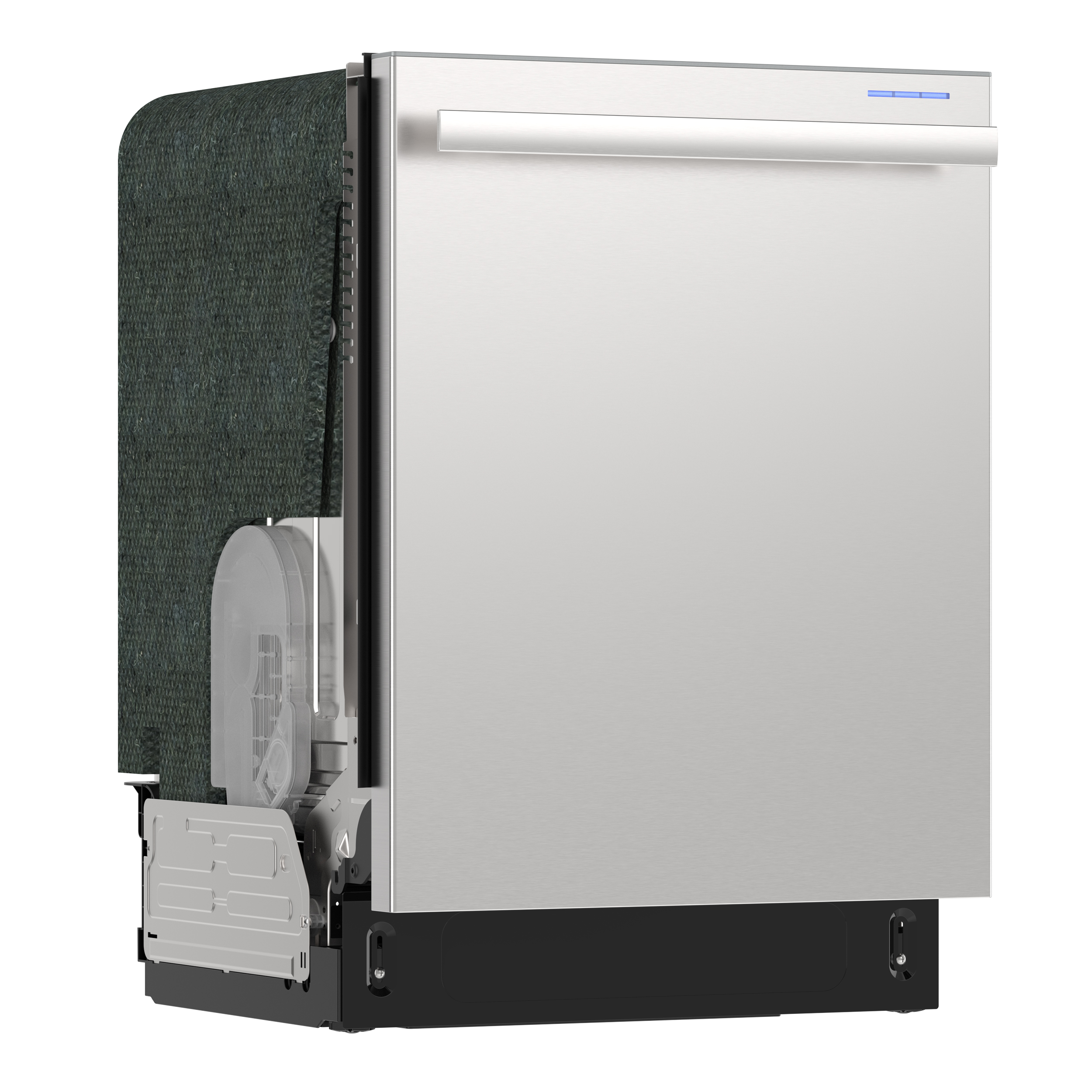 Sharp 24 in. Stainless Steel Dishwasher (SDY6748SNS) 3-Quarter-Right