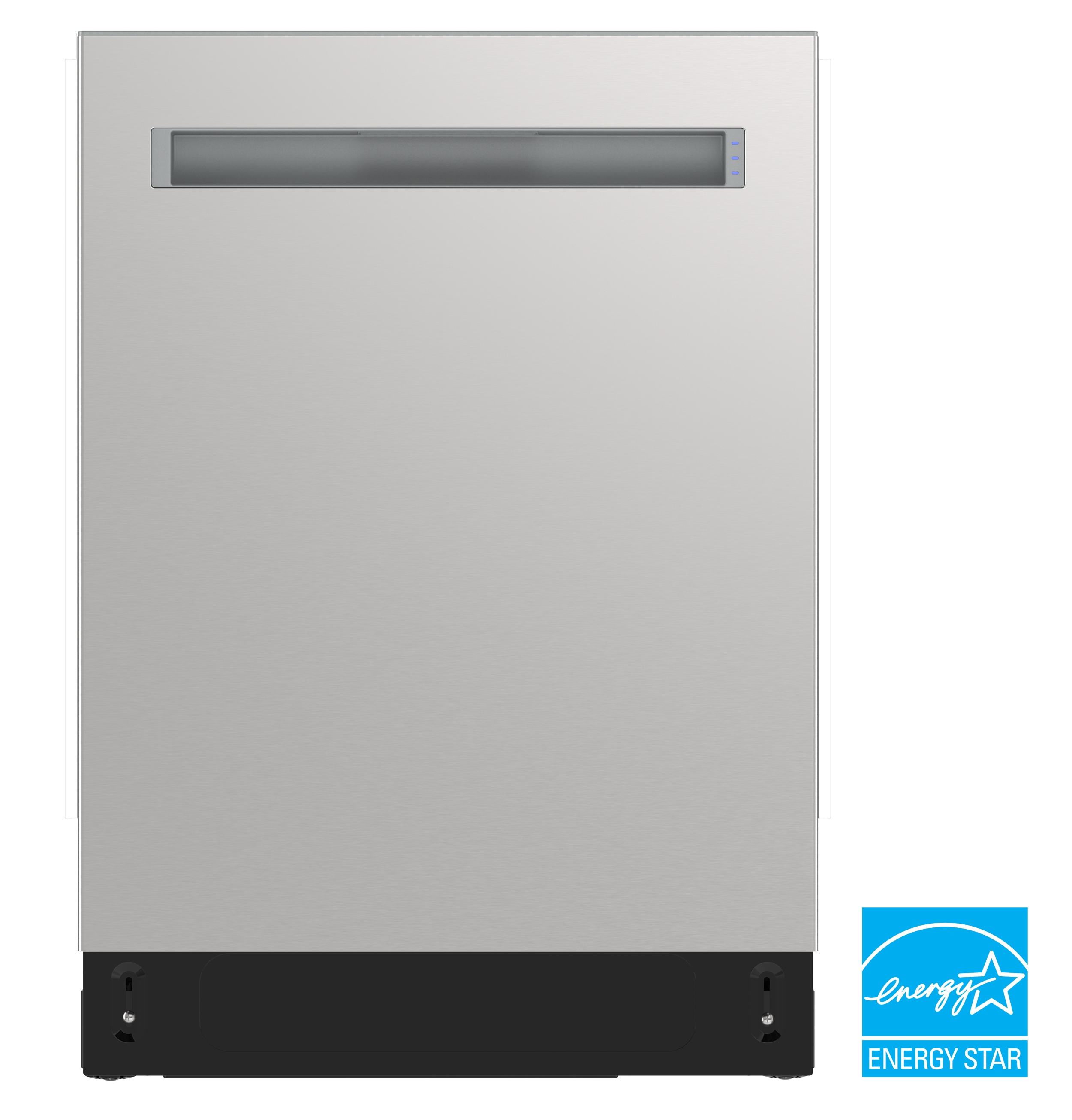 Sharp 24 in. Stainless Steel Dishwasher (SDW6735DNS) Head On with Badge