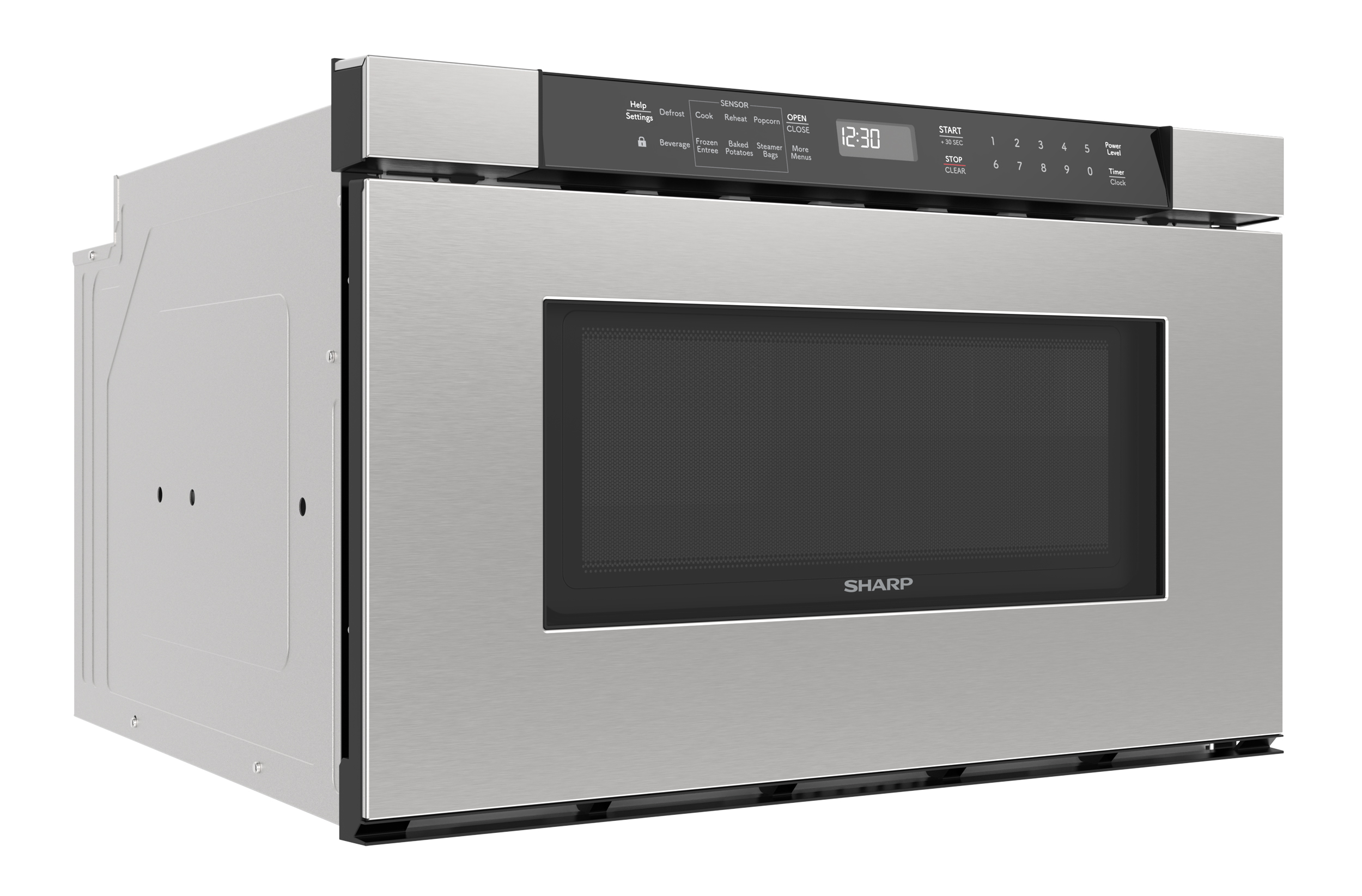 24 in. Built-In Stainless Steel Microwave Drawer Oven (SMD2420MS) 3 quarter right