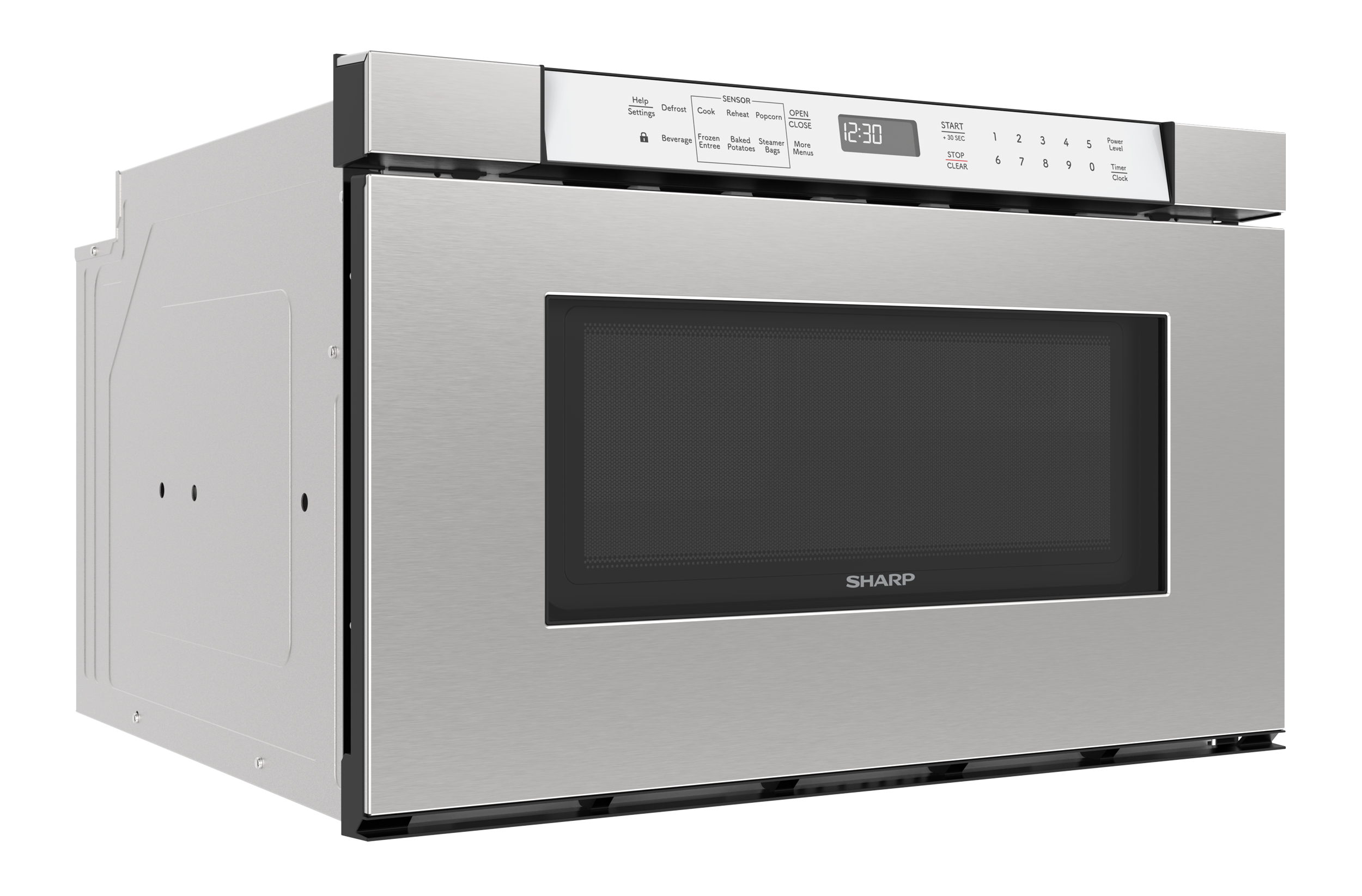24 in. Built-In Stainless Steel Microwave Drawer Oven (SMD2430MS) 3 quarter right