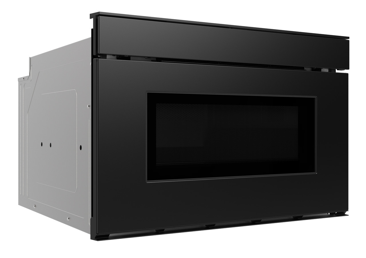 24 in. Smart Microwave Drawer Oven (SMD2479MB) 3 Quarter Right Closed