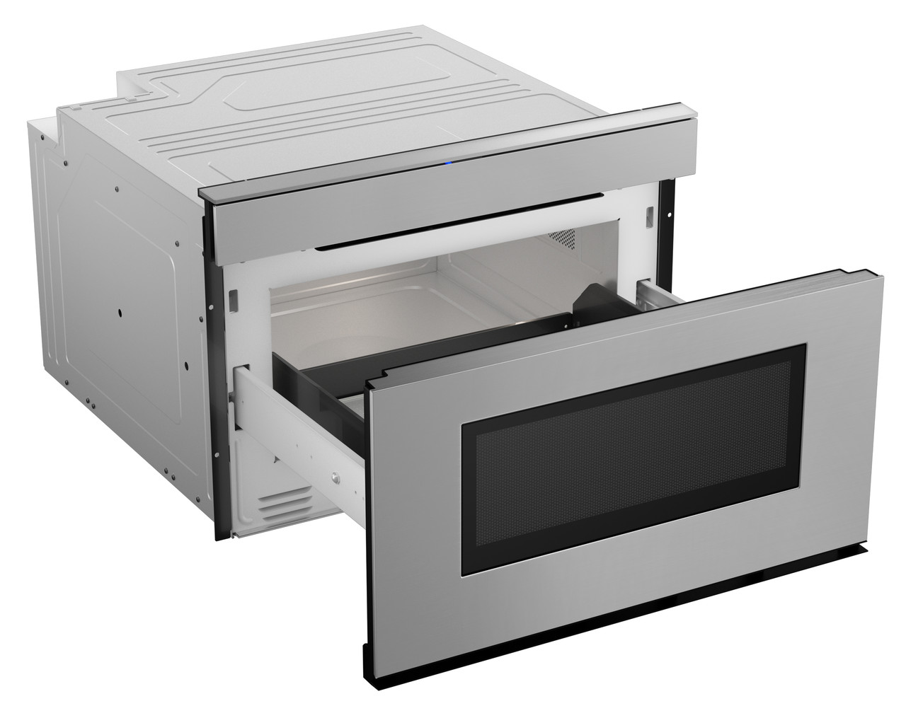 24 in. Smart Microwave Drawer Oven (SMD2479JS) 3QR Open