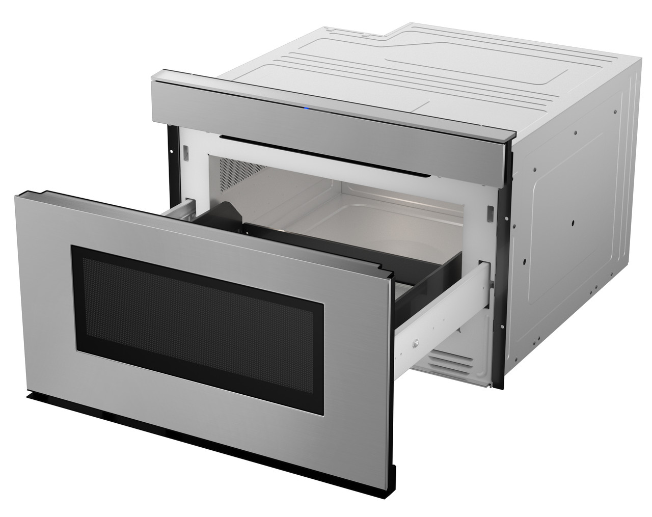 24 in. Smart Microwave Drawer Oven (SMD2479JS) 3QL Open
