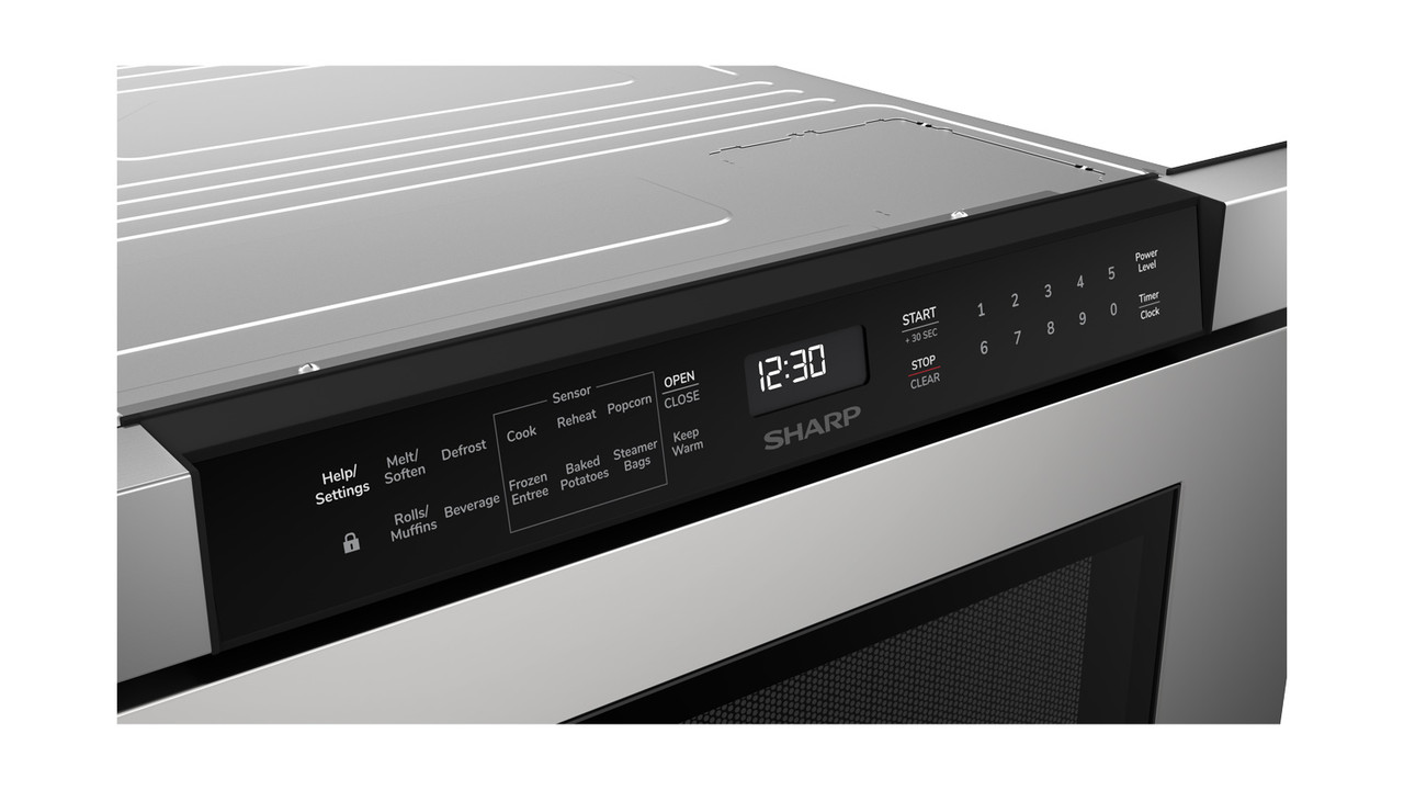24 in. Built-In Stainless Steel Microwave Drawer Oven (SMD2440JS) control panel