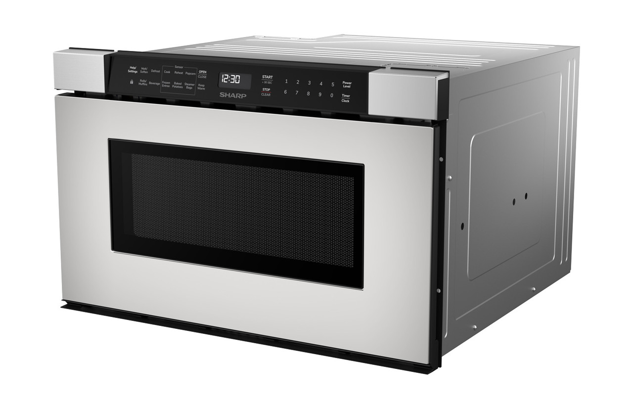 24 in. Built-In Stainless Steel Microwave Drawer Oven (SMD2440JS) left angle