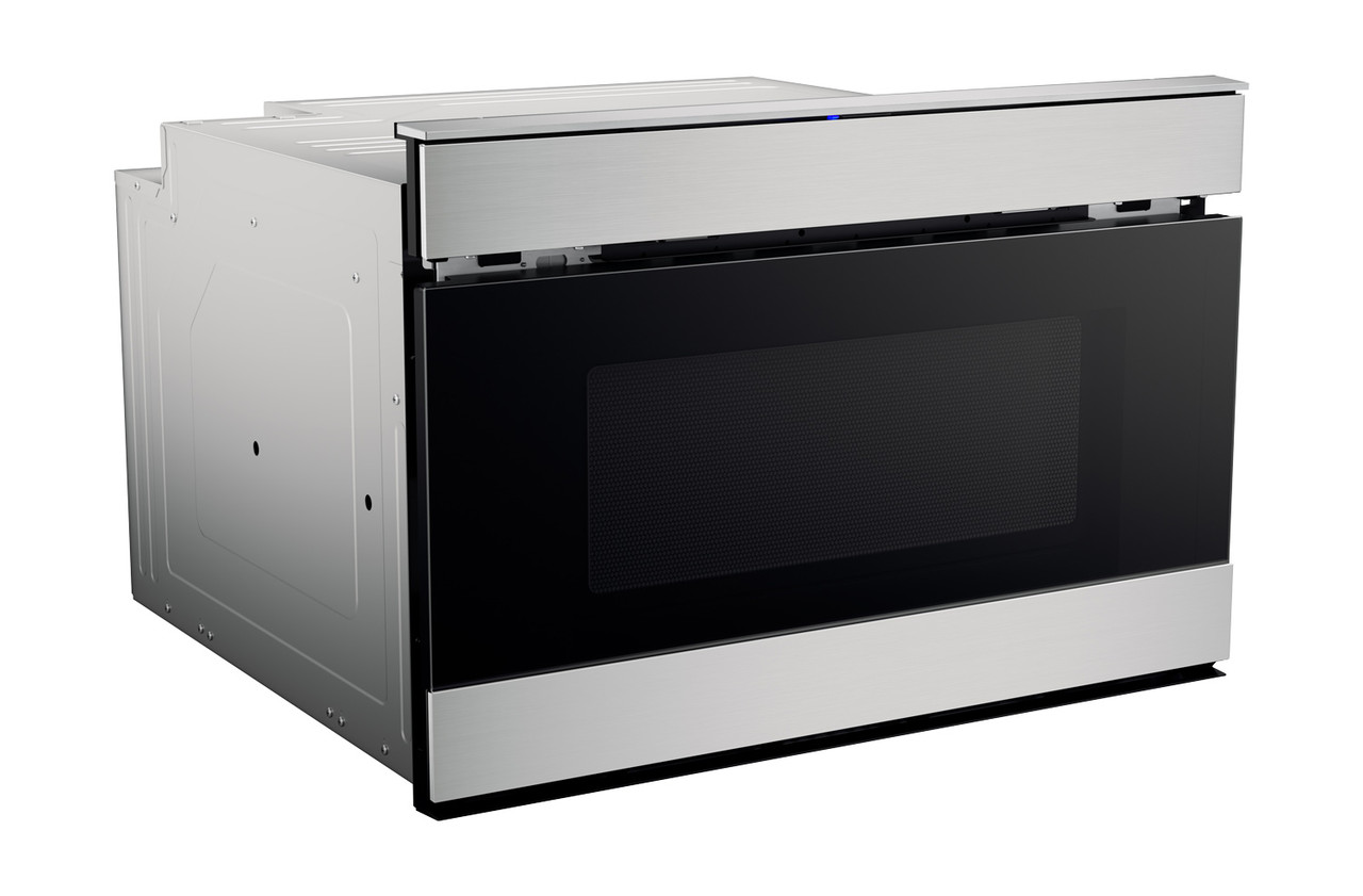 24 in. Sharp Stainless Steel Smart Microwave Drawer Oven (SMD2489ES) right angle