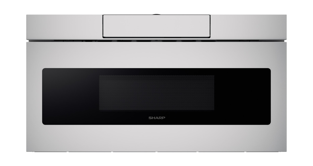 30 in. 1.2 cu. ft. 950W Sharp Stainless Steel Microwave Drawer Oven (SMD3070ASY) head on