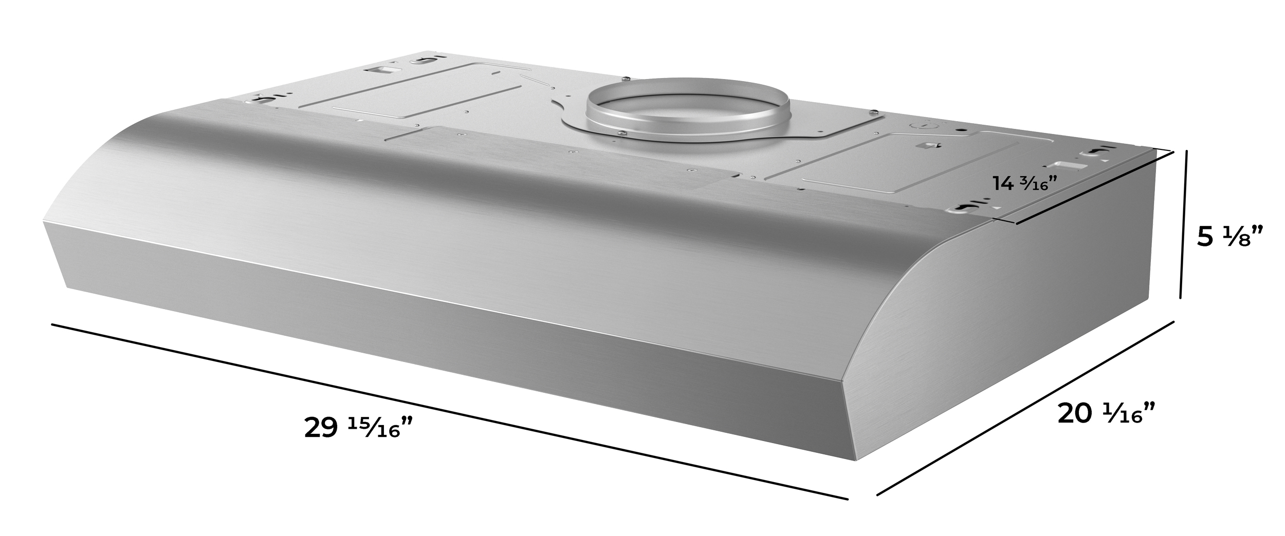 30 in. Convertible Under Cabinet Range Hood in Stainless Steel with included Grease Filters