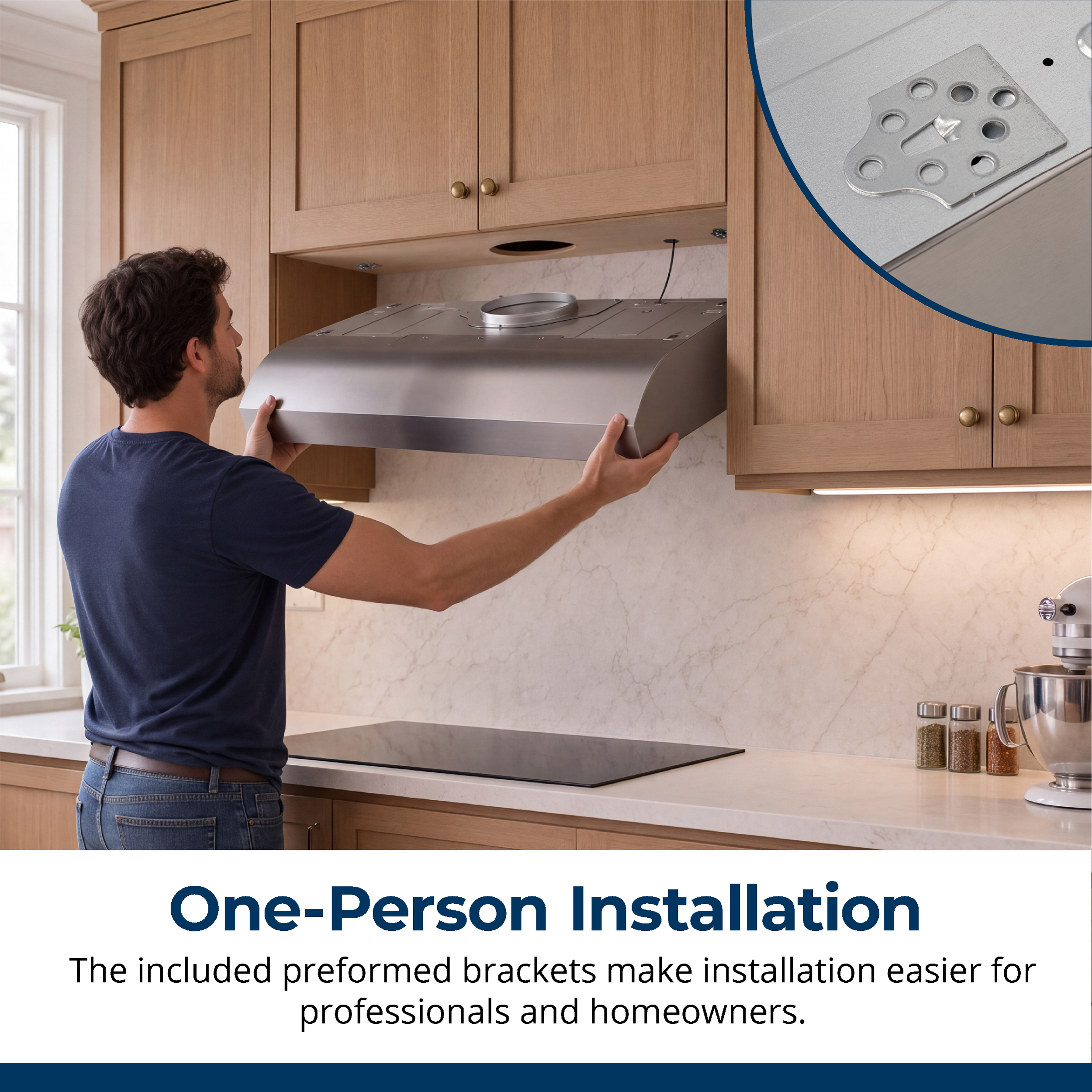 30 in. Convertible Under Cabinet Range Hood in Stainless Steel with included Grease Filters