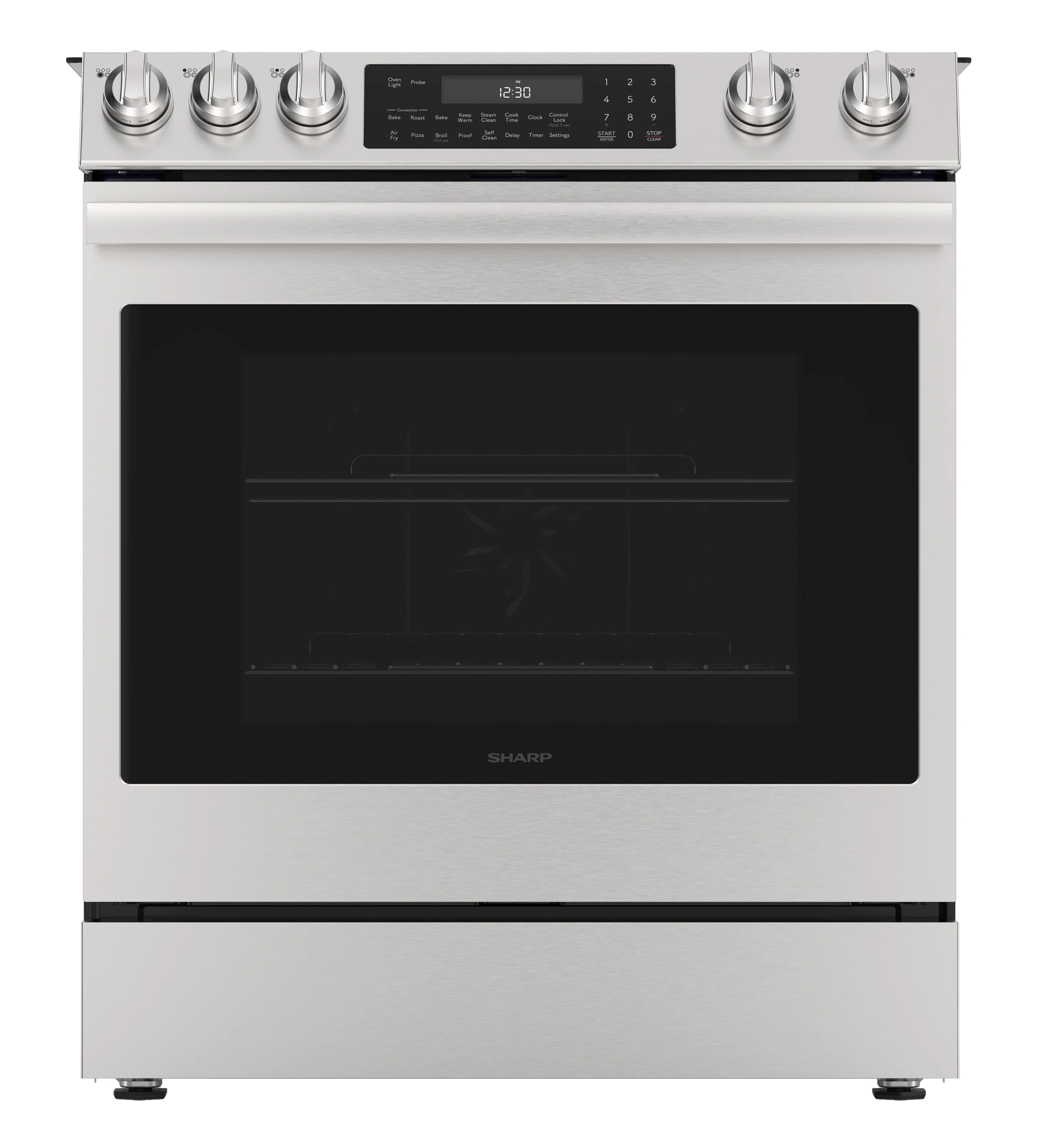 SSR3076SNS 6.3 cu. ft. Slide-in Electric Range Head On