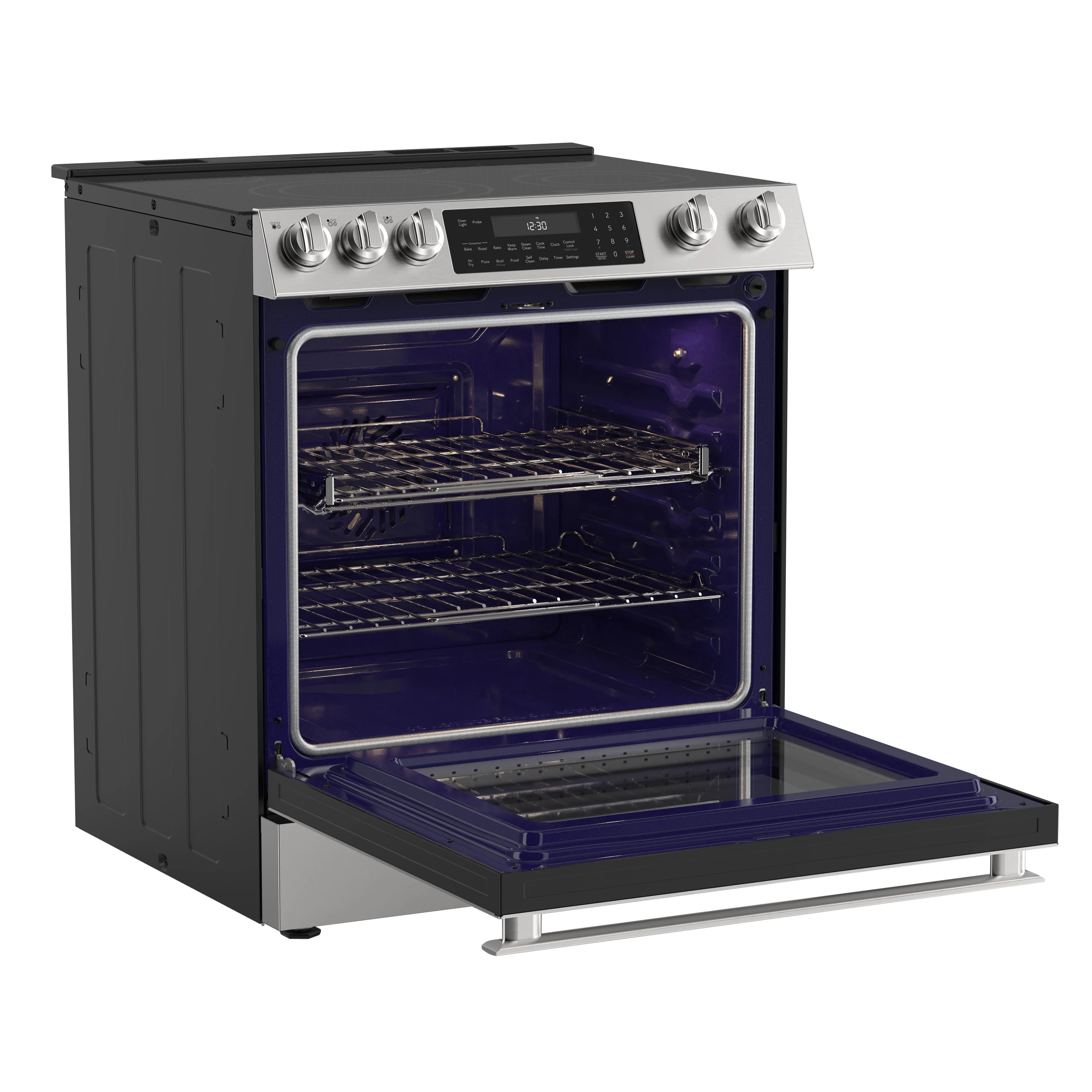 SSR3076SNS 6.3 cu. ft. Slide-in Electric Range 3 Quarter Right Open