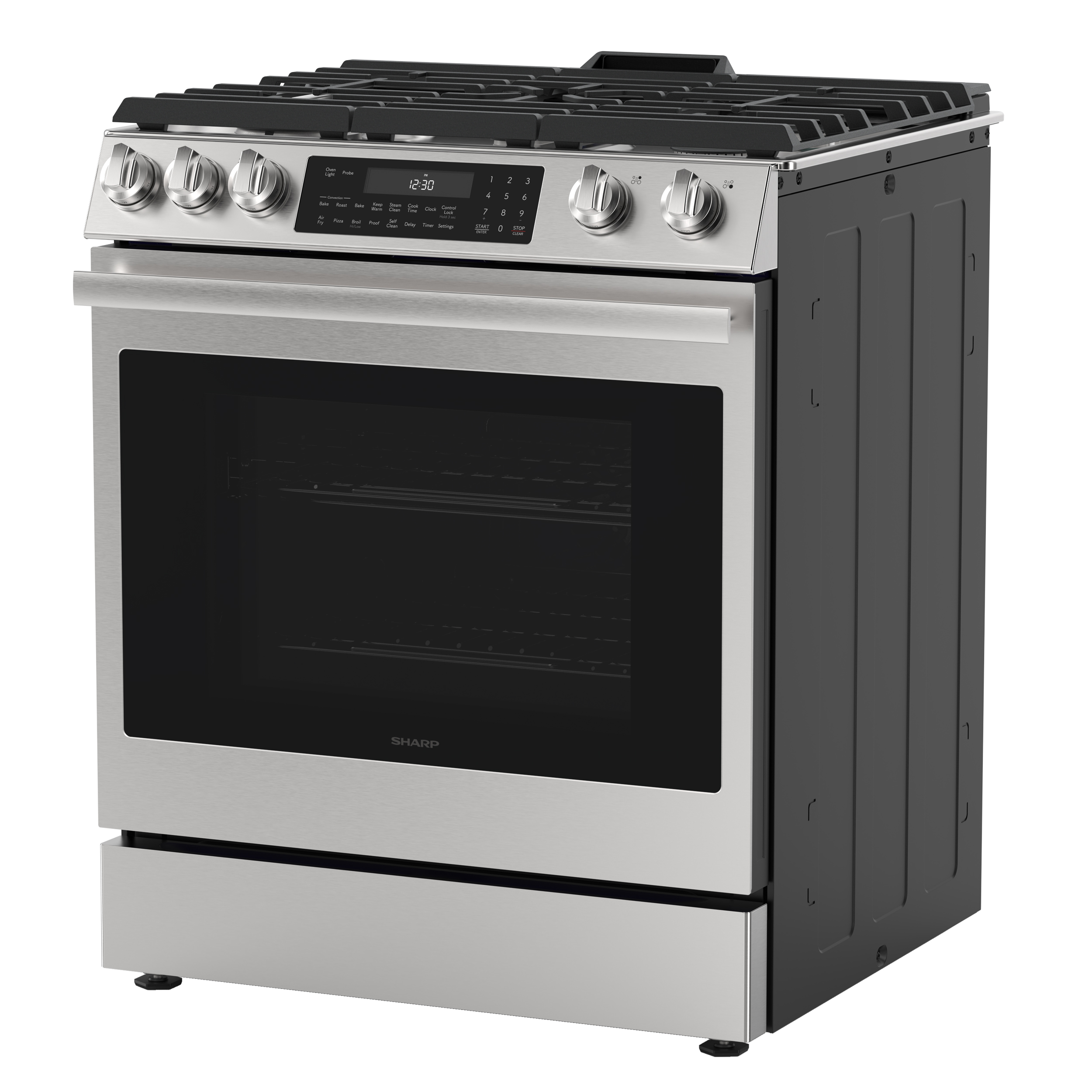SSG3076SNS 6.1 cu. ft. Slide-in Gas Range 3 Quarter Left