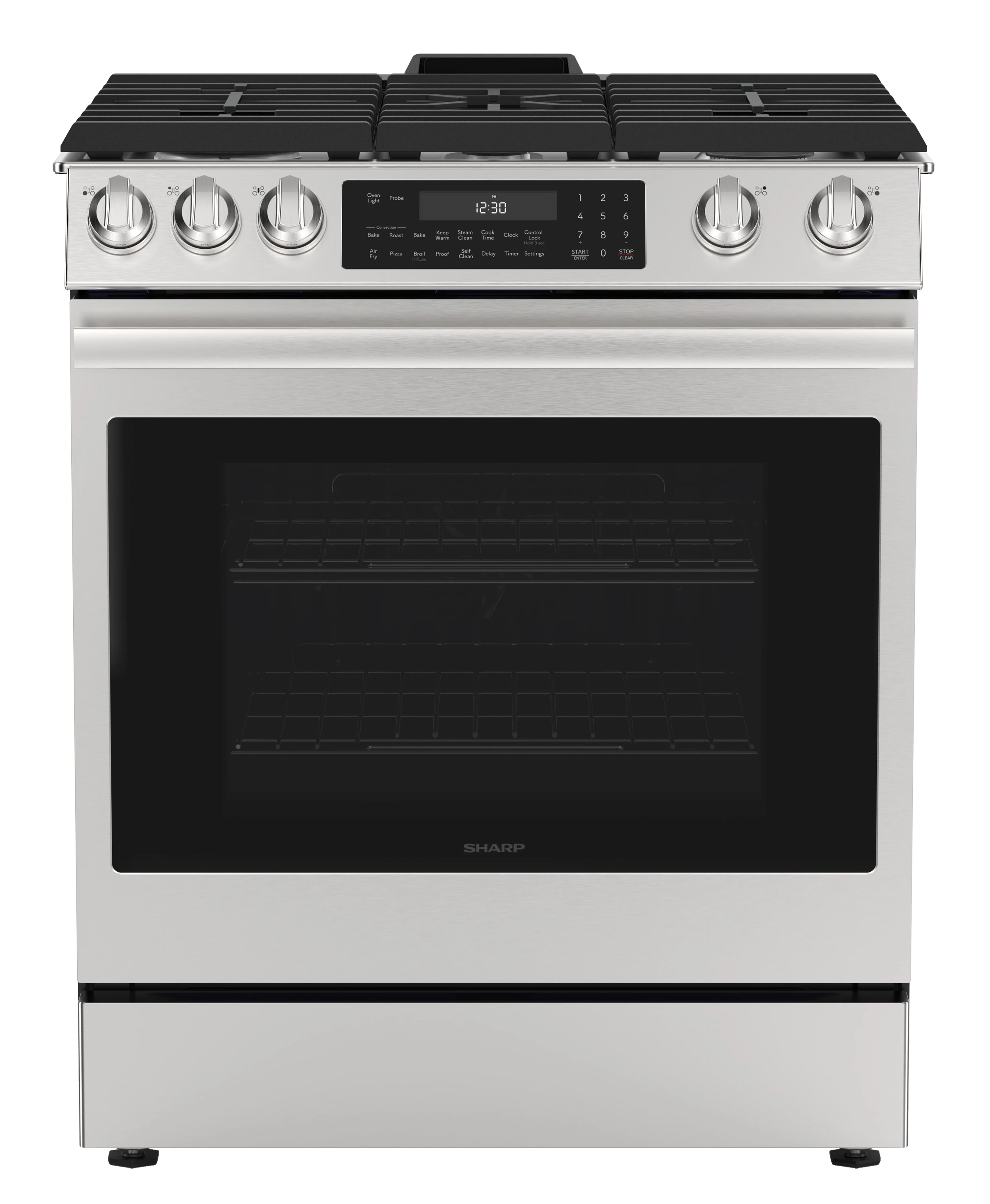 SSG3076SNS 6.1 cu. ft. Slide-in Gas Range Head On