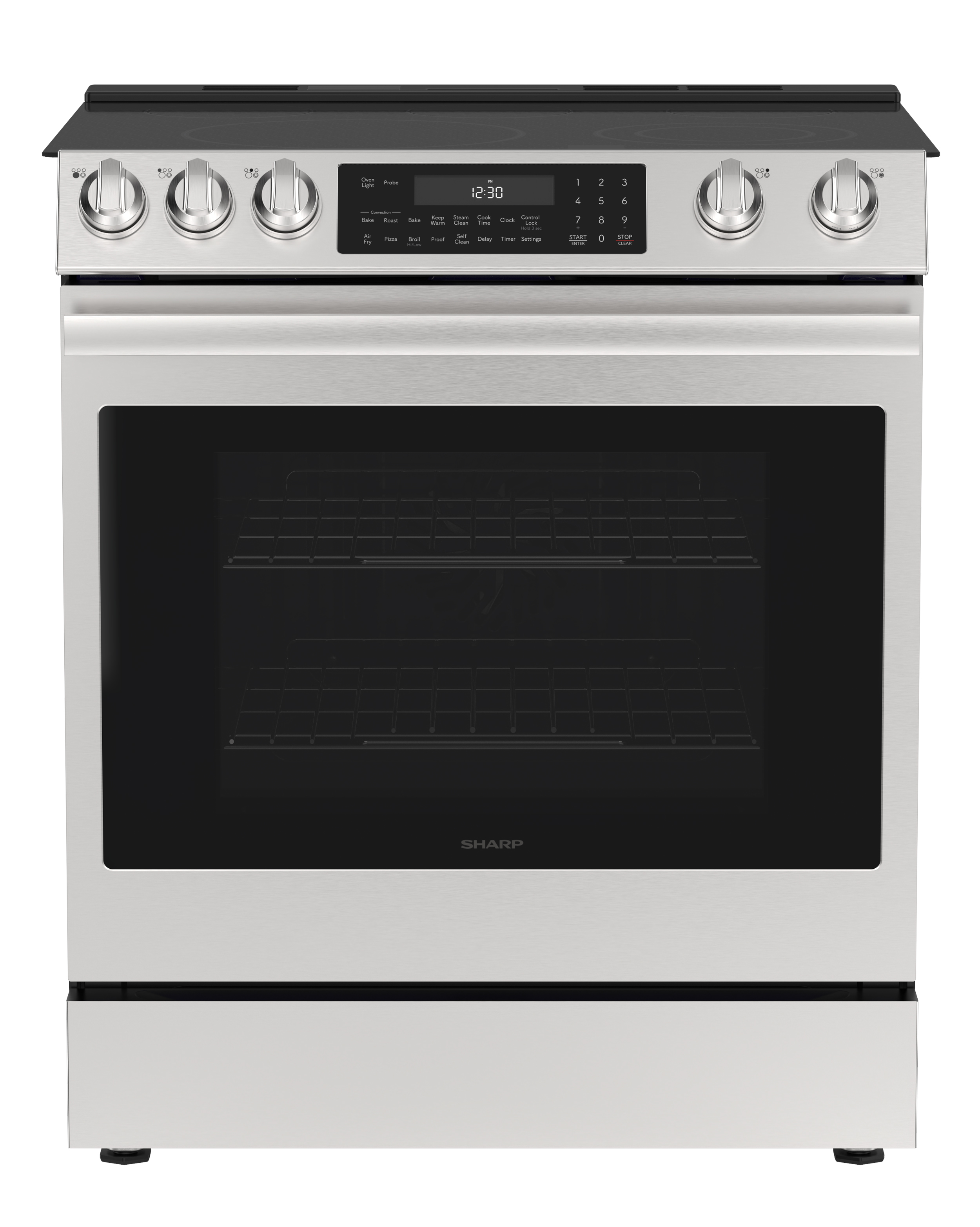 SSR3062DNS Slide-In Electric Range Head On Angled