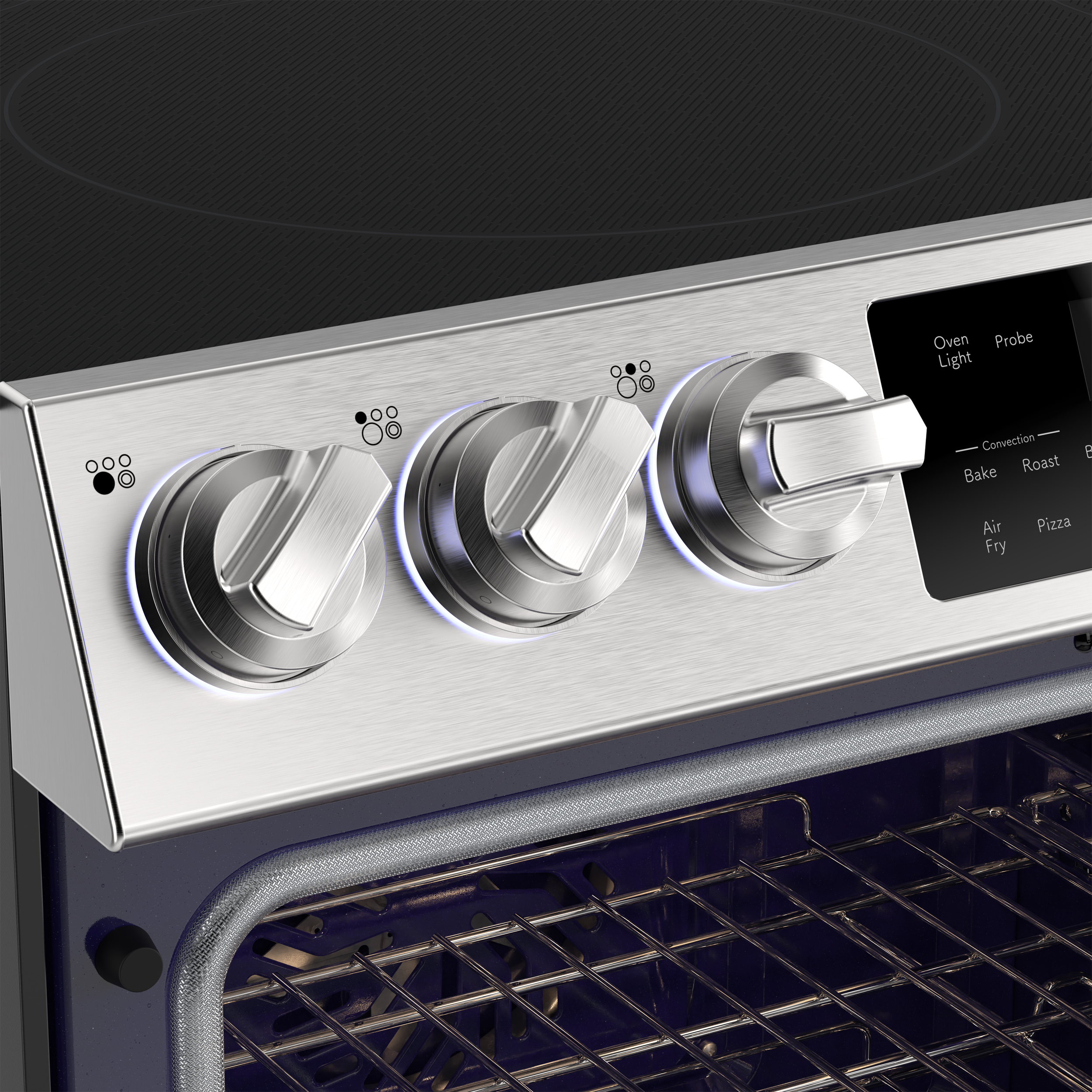 SSR3062DNS Slide-In Electric Range Knobs