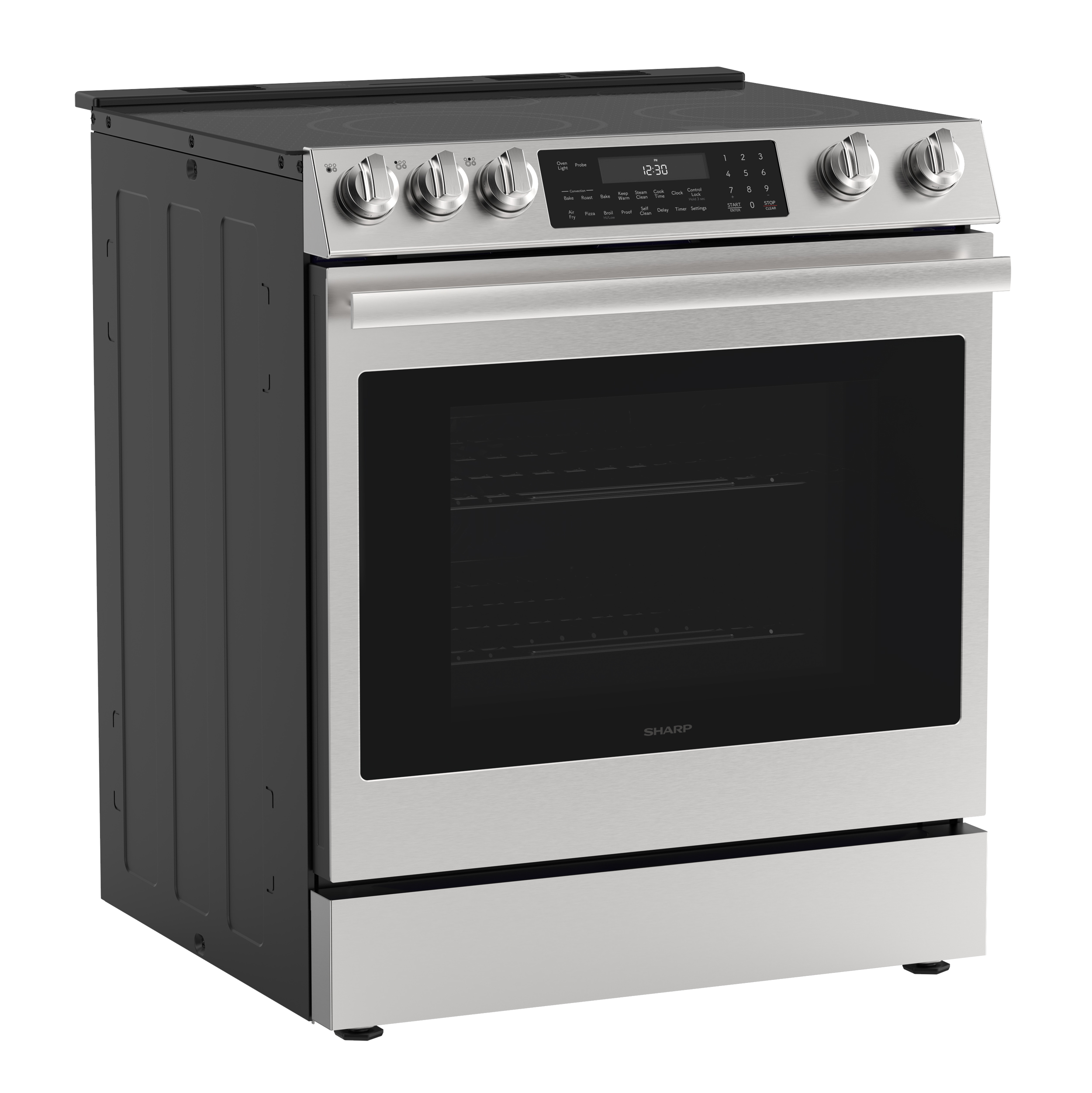 SSR3074SNS Slide-In Electric Range 3 Quarter Right