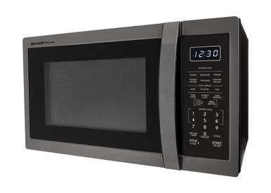 Sharp 1.4 cu. ft. 1100W Black Stainless Steel Countertop Microwave Oven (SMC1452KH)